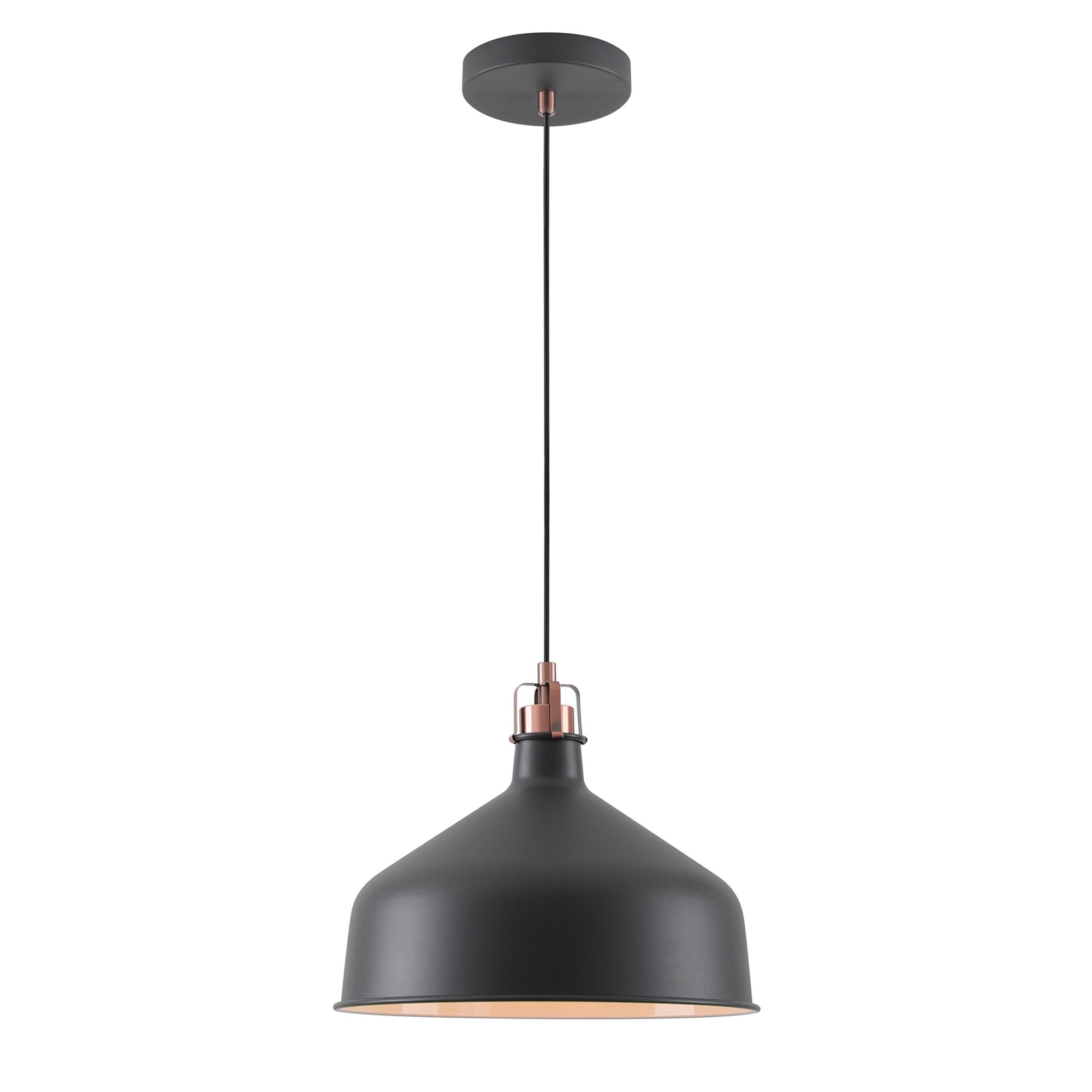 Fabula Forest Single Medium Pendant - Graphite & Copper