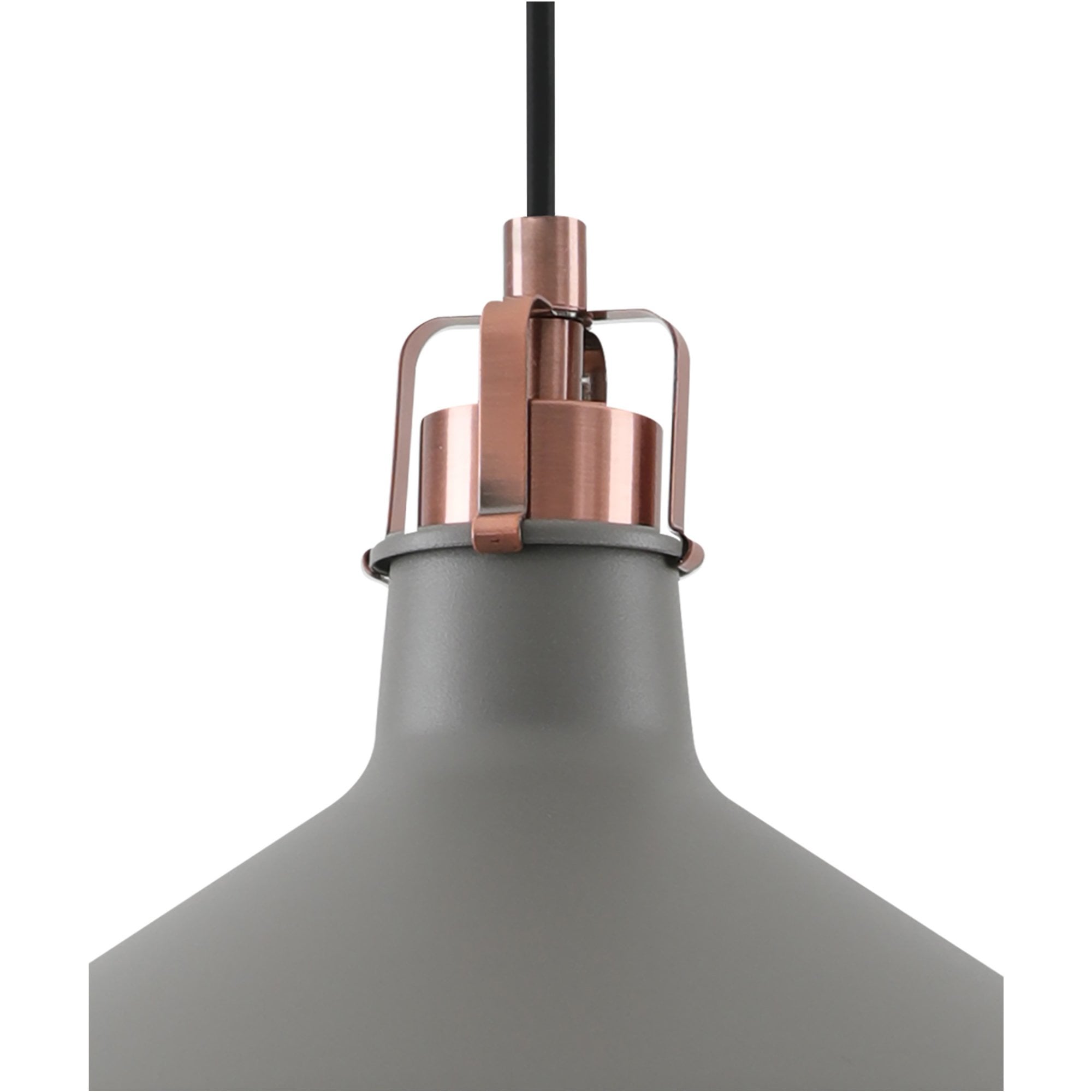 Fabula Forest Single Medium Pendant - Sand Grey & Copper