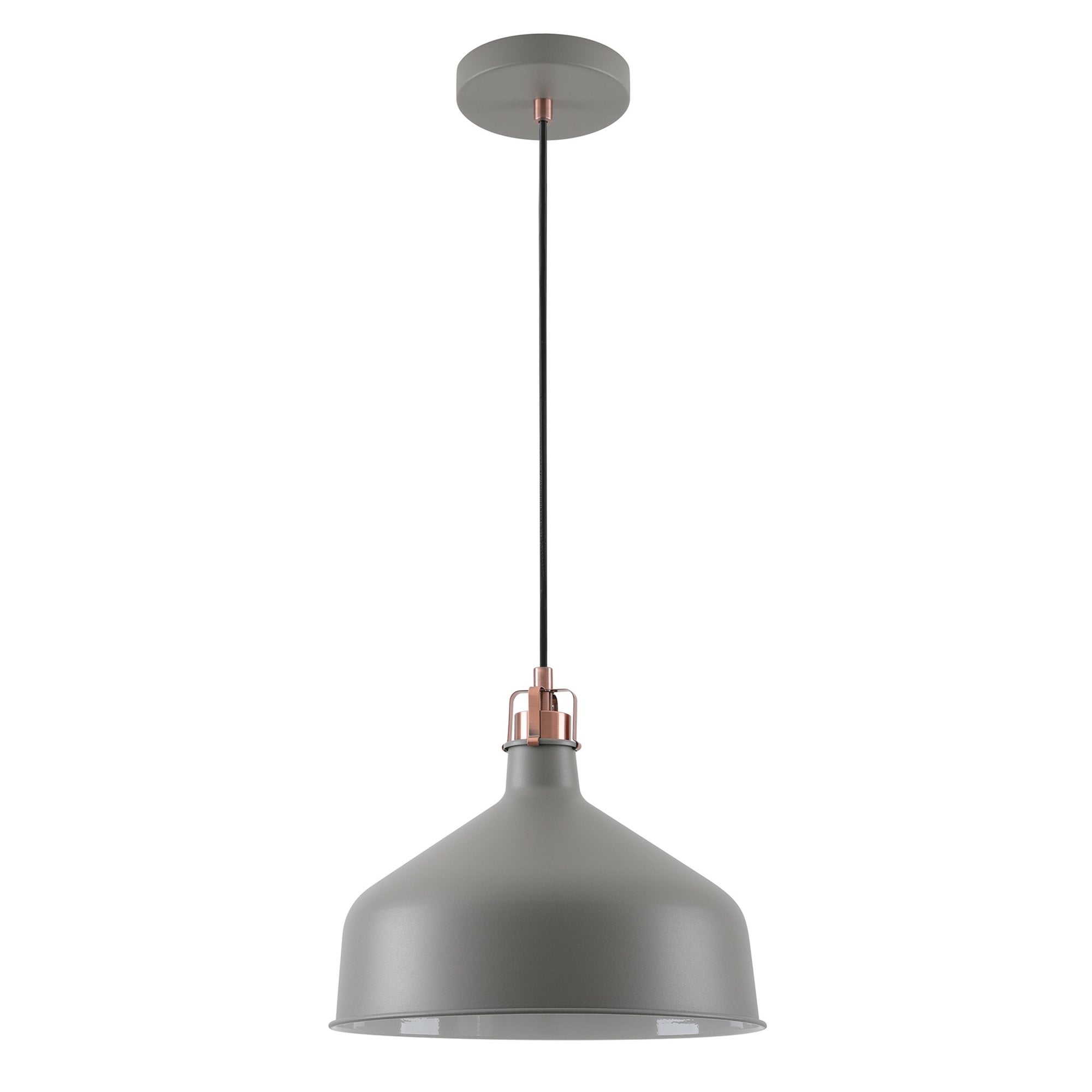 Fabula Forest Single Medium Pendant - Sand Grey & Copper