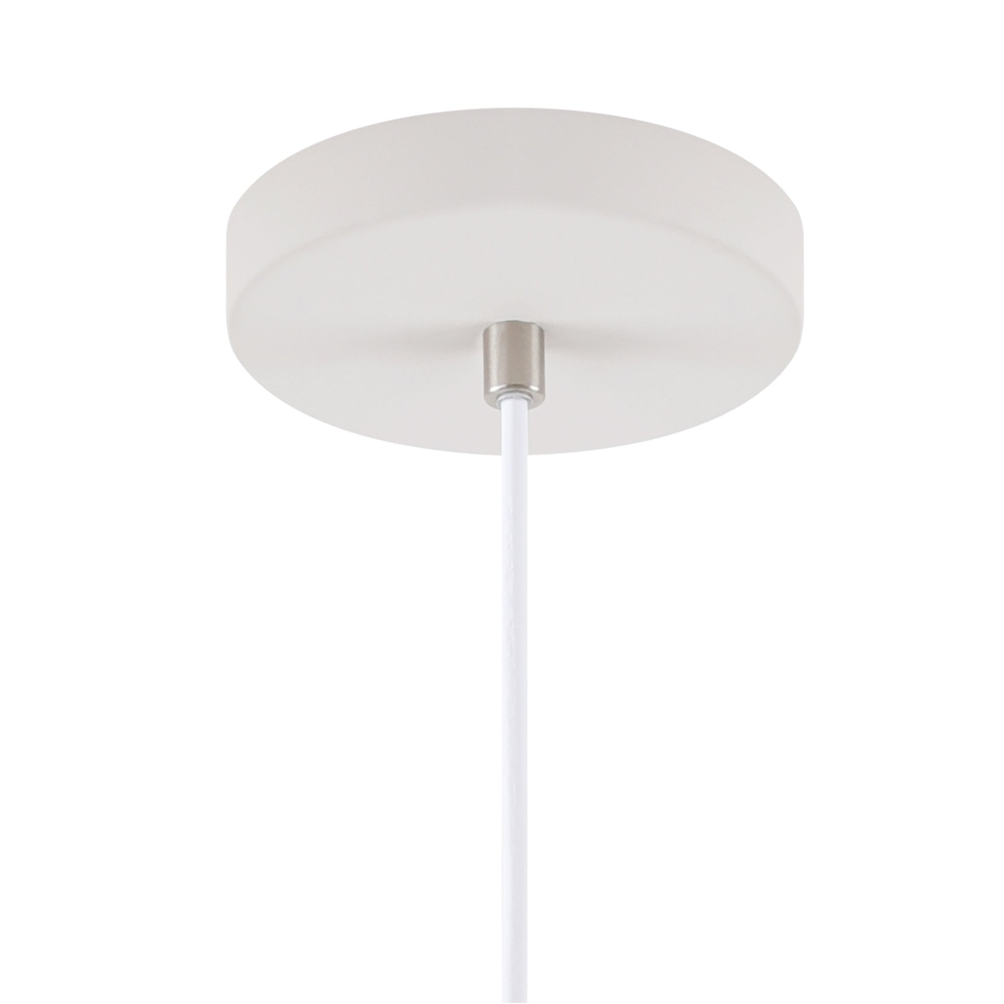 Fabula Forest Single Small Pendant - Sand White & Satin Nickel