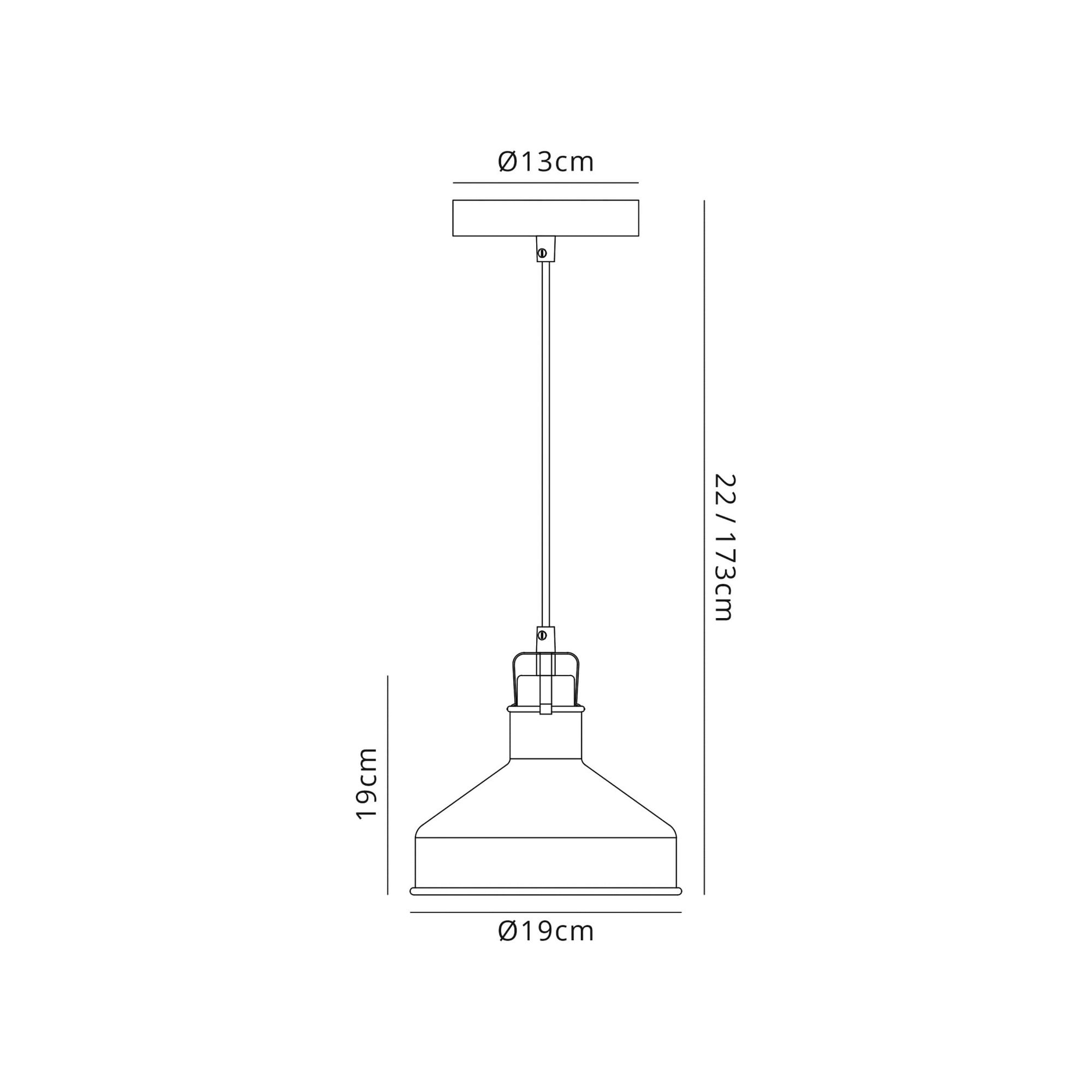 Fabula Forest Single Small Pendant - Sand White & Satin Nickel