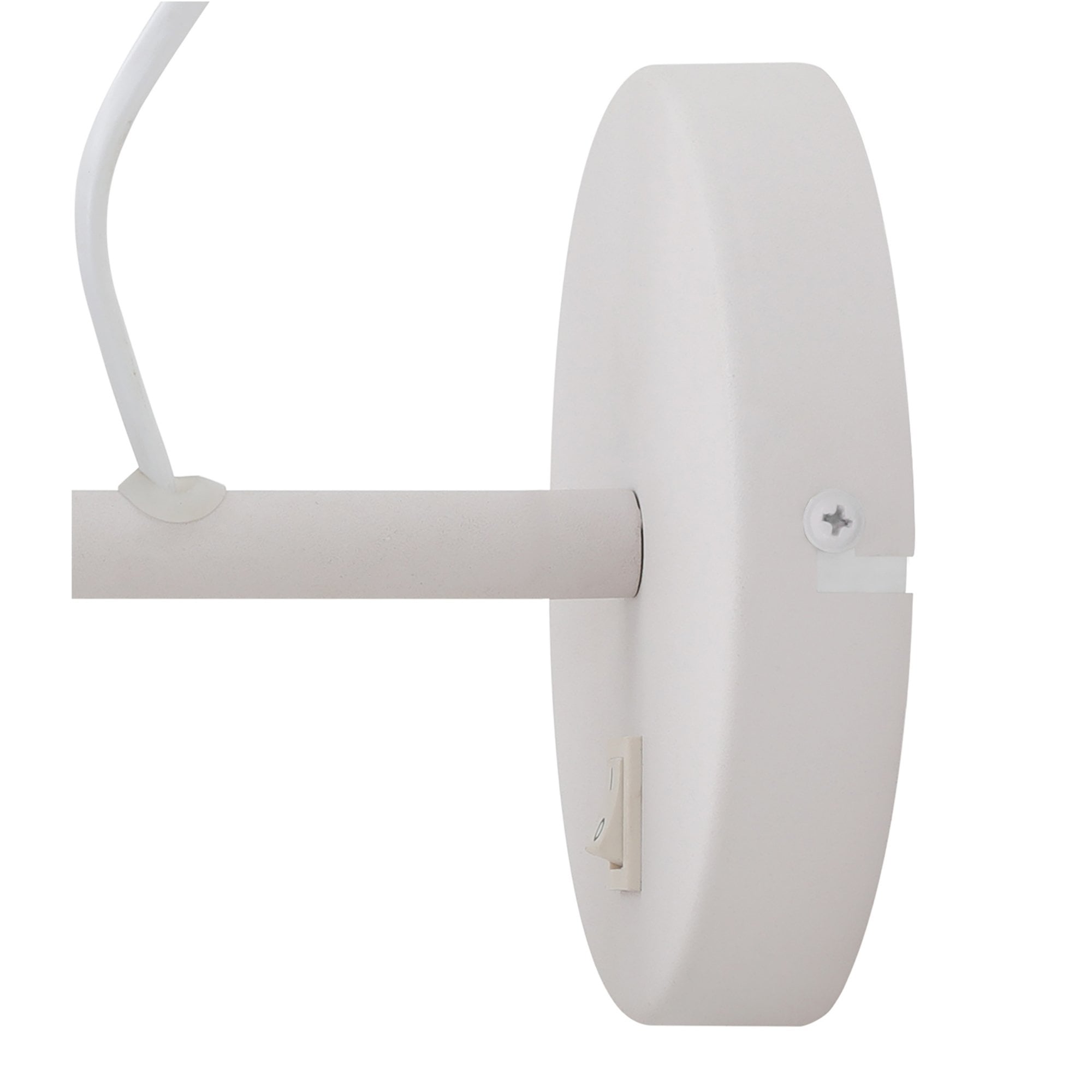 Fabula Forest Single Adjustable Wall Lamp - Sand White & Satin Nickel