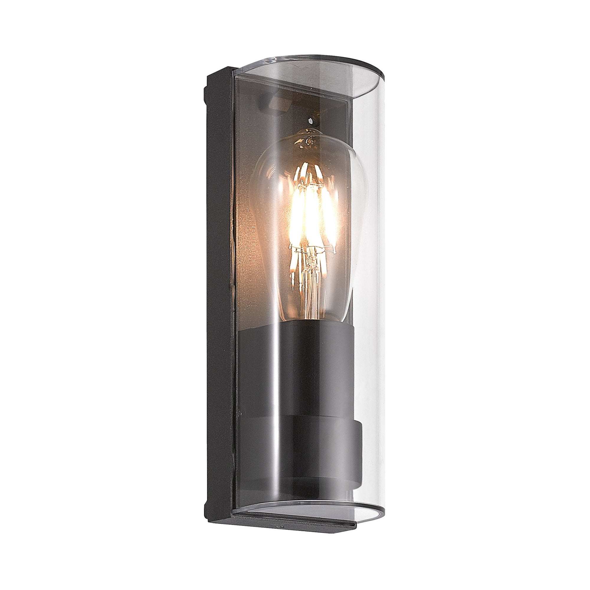 Fabula Highland Single Curved Wall Lamp - Anthracite - IP65