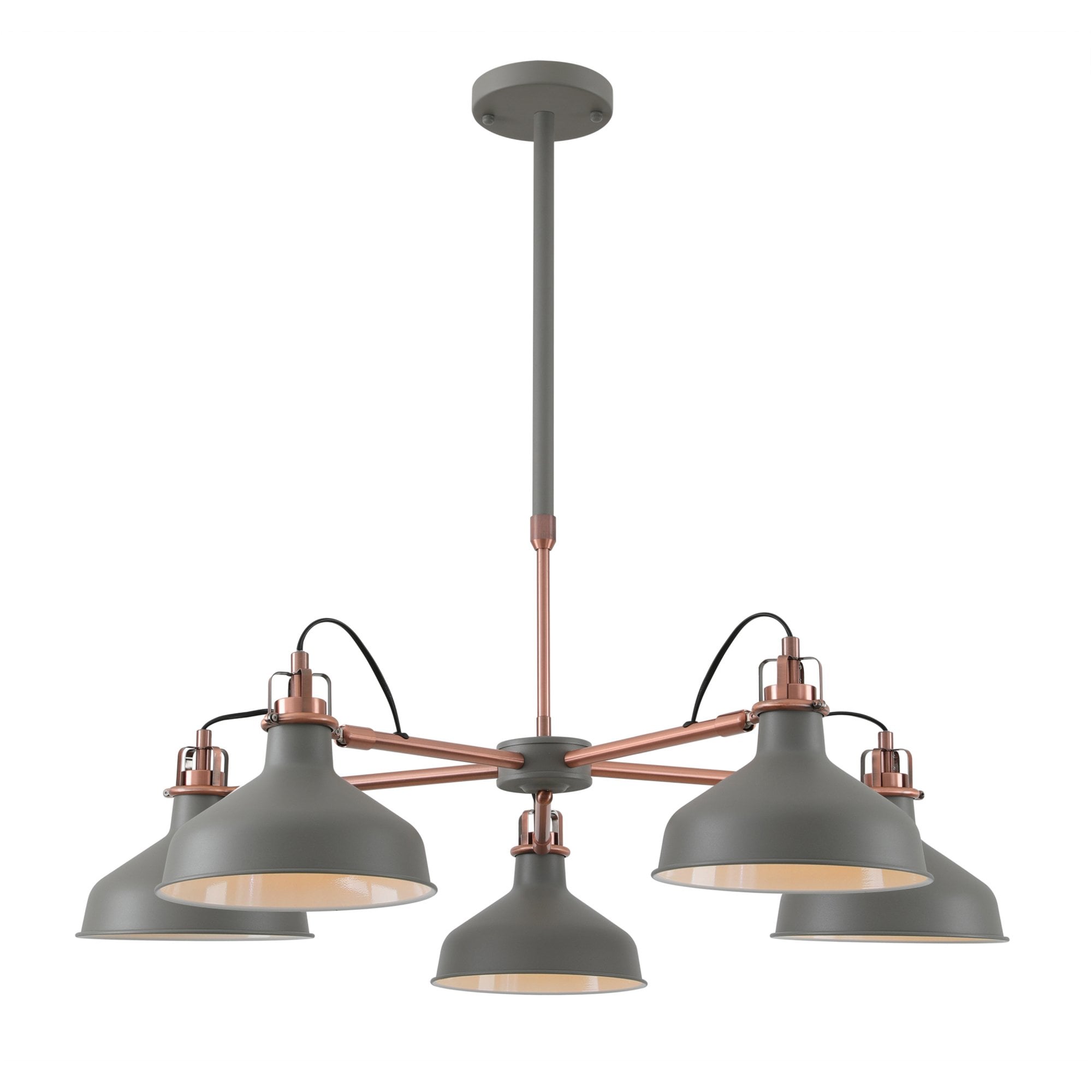 Fabula Forest 5 Light Telescopic - Sand Grey & Copper