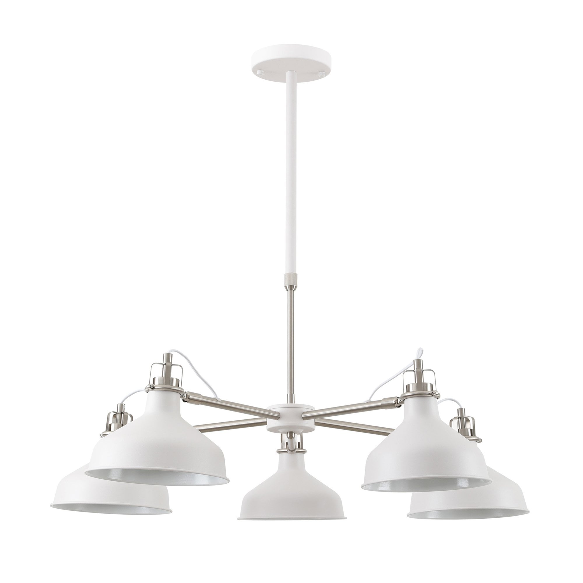 Fabula Forest 5 Light Telescopic - Sand White & Satin Nickel