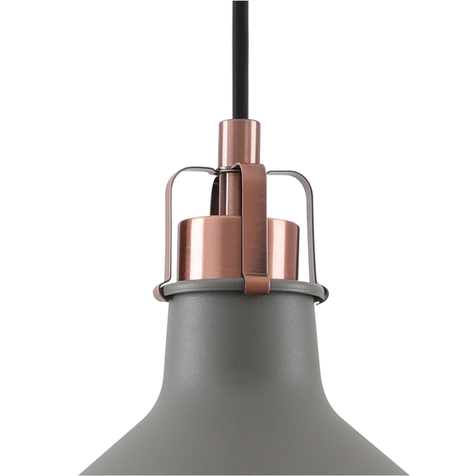 Fabula Forest Single Small Pendant - Sand Grey & Copper