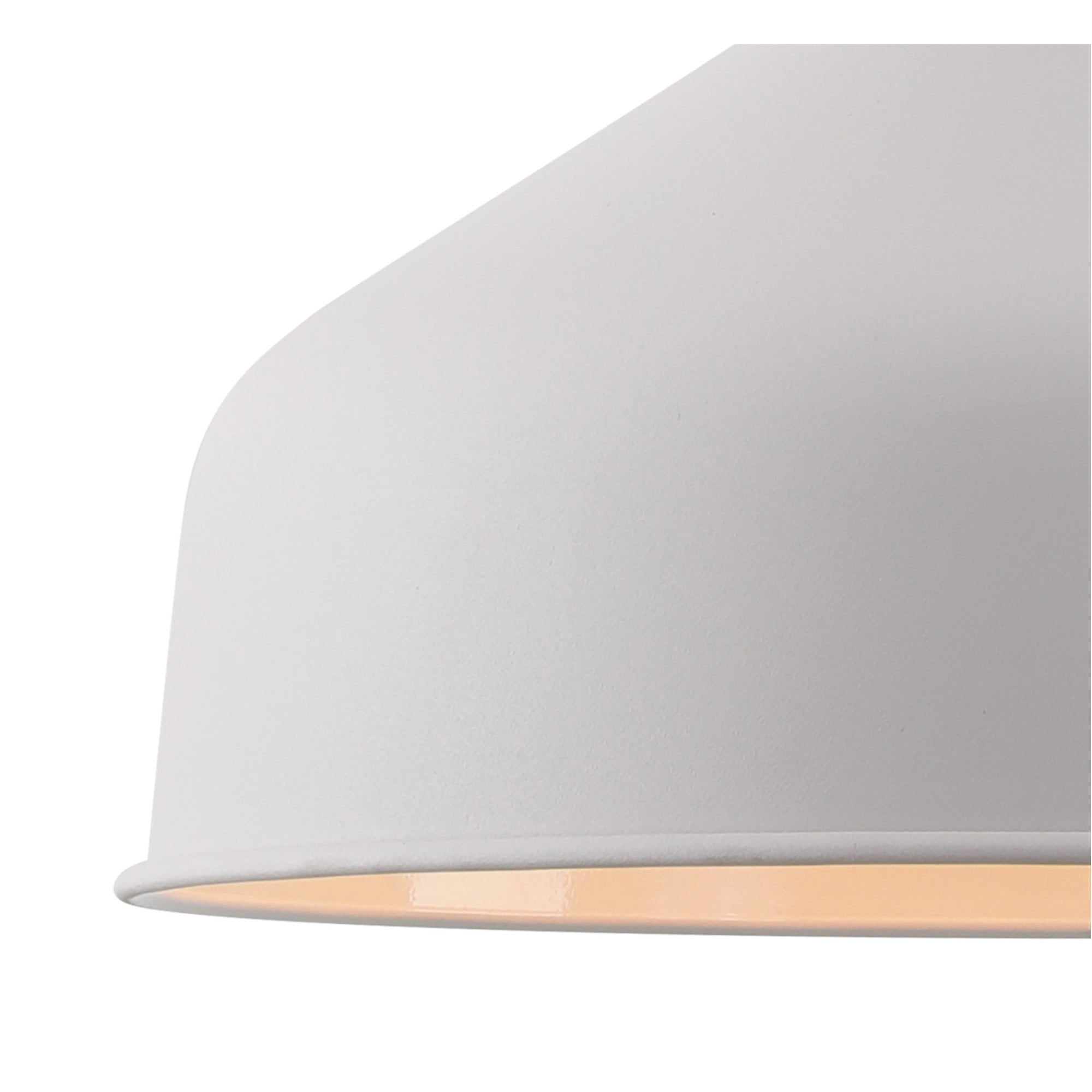 Fabula Forest Single Medium Pendant - Sand White & Satin Nickel