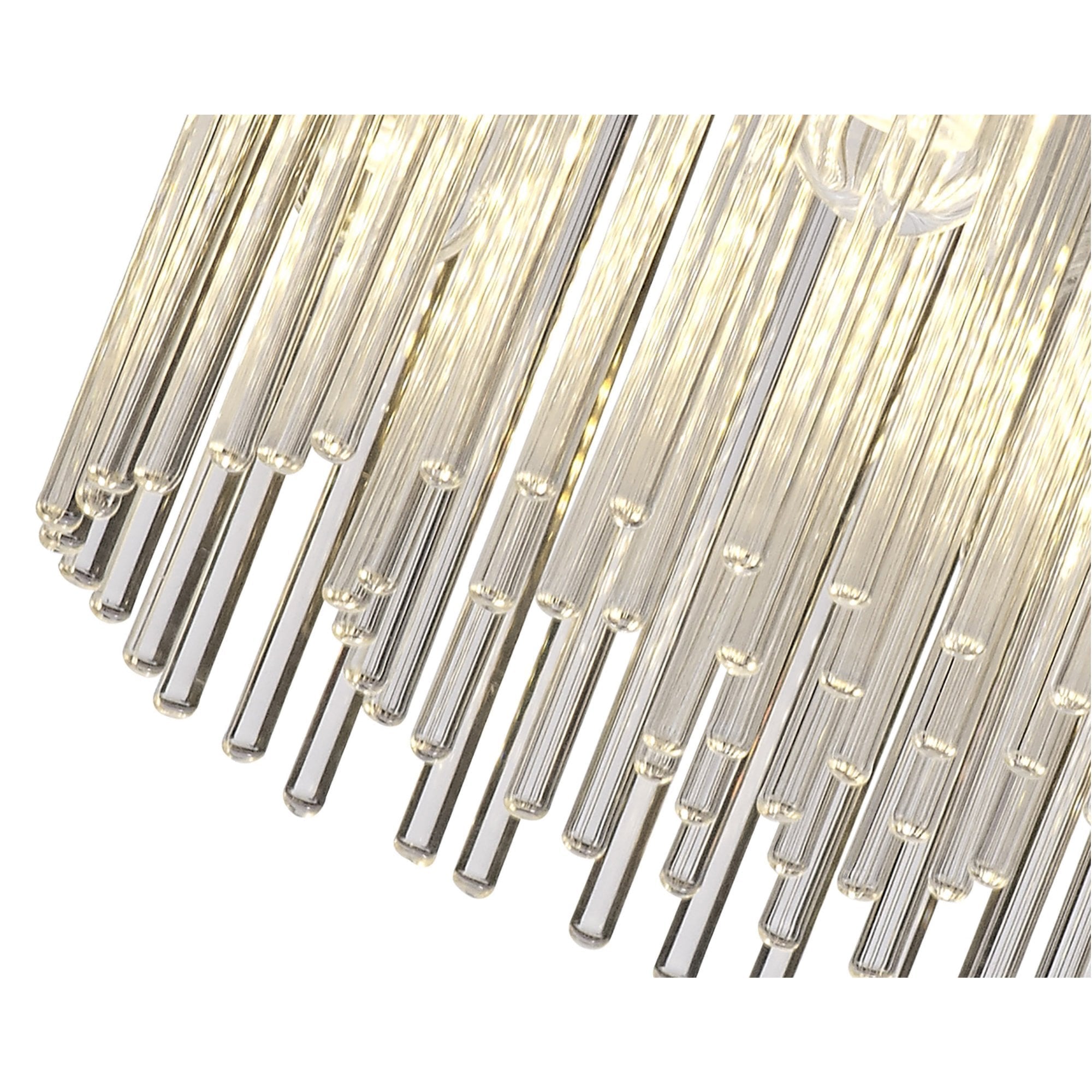 Fabula Woodberry 4 Light Flush Light - Polished Chrome & Clear Glass - IP44