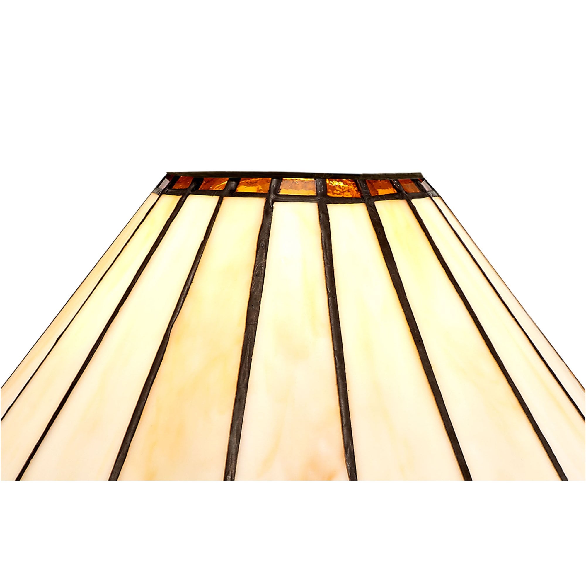 Fabula Amberley 30cm Tiffany Shade - Amber & Cream - Shade Only