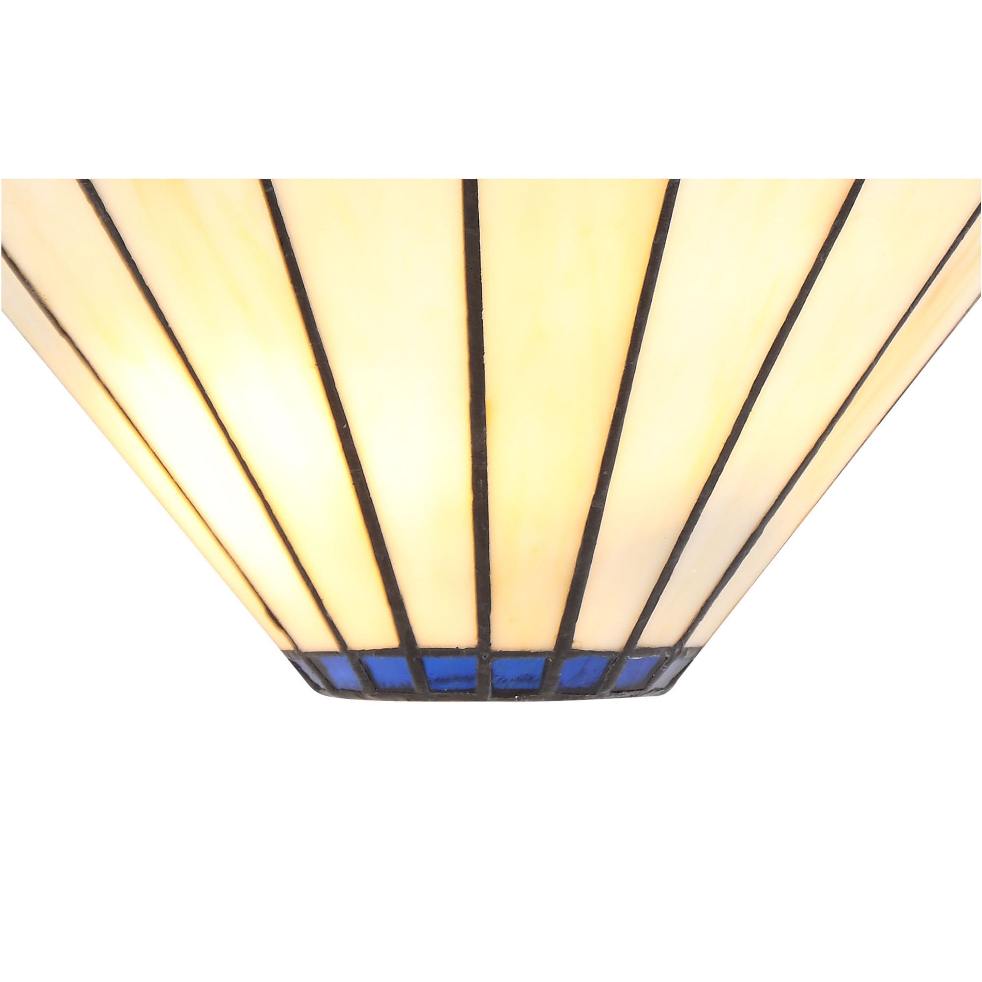 Fabula Amberley Tiffany Wall Lamp - Blue & Cream