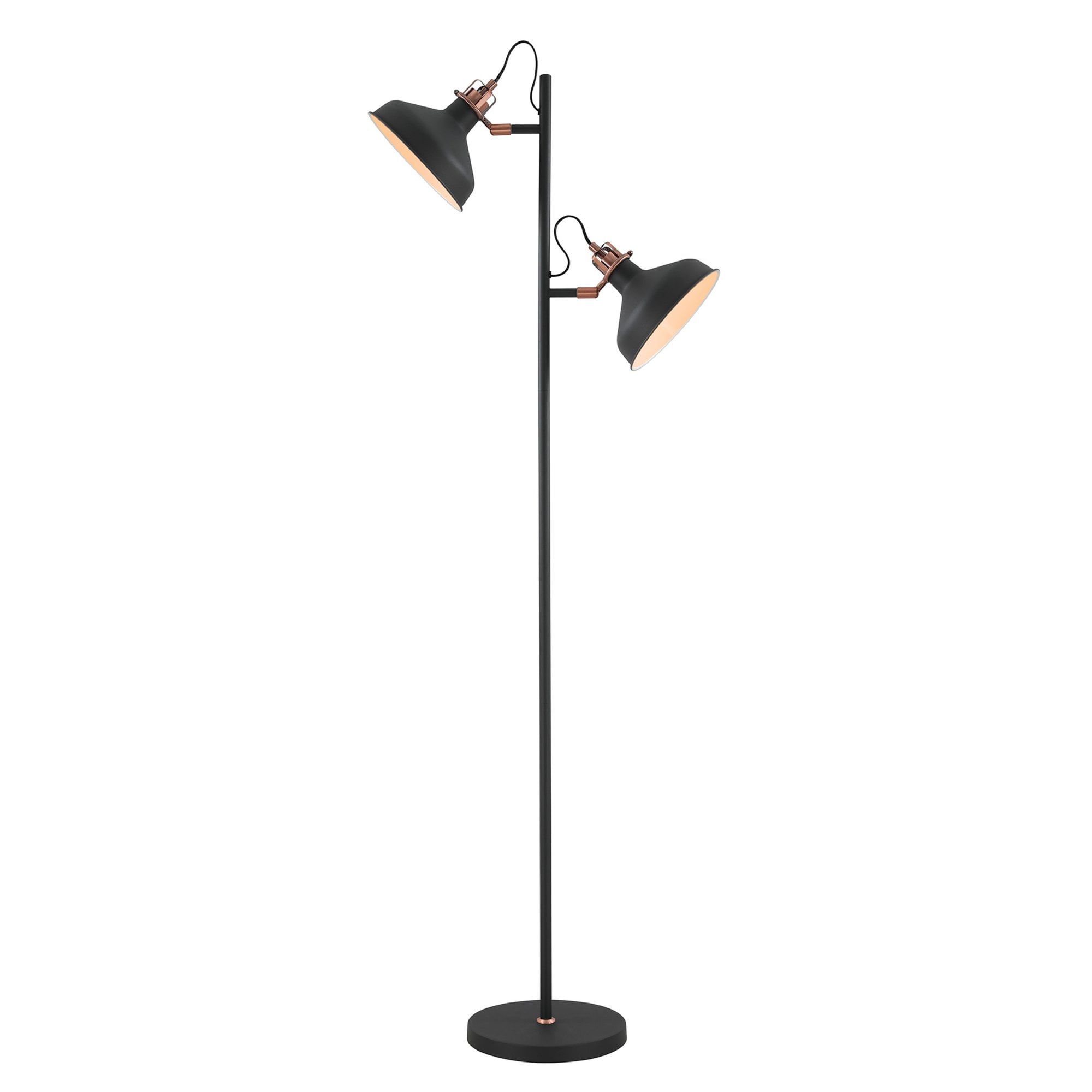 Fabula Forest 2 Light Floor Lamp - Graphite & Copper