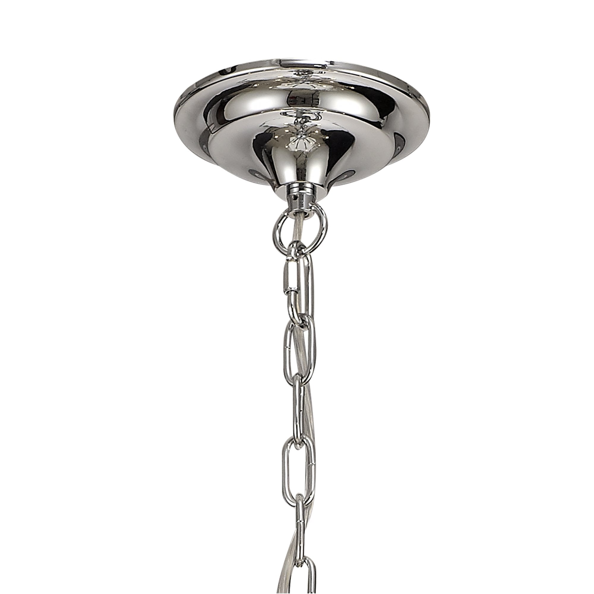 Fabula Chester 12 Light Pendant - Polished Chrome, Satin Nickel & Clear Crystal