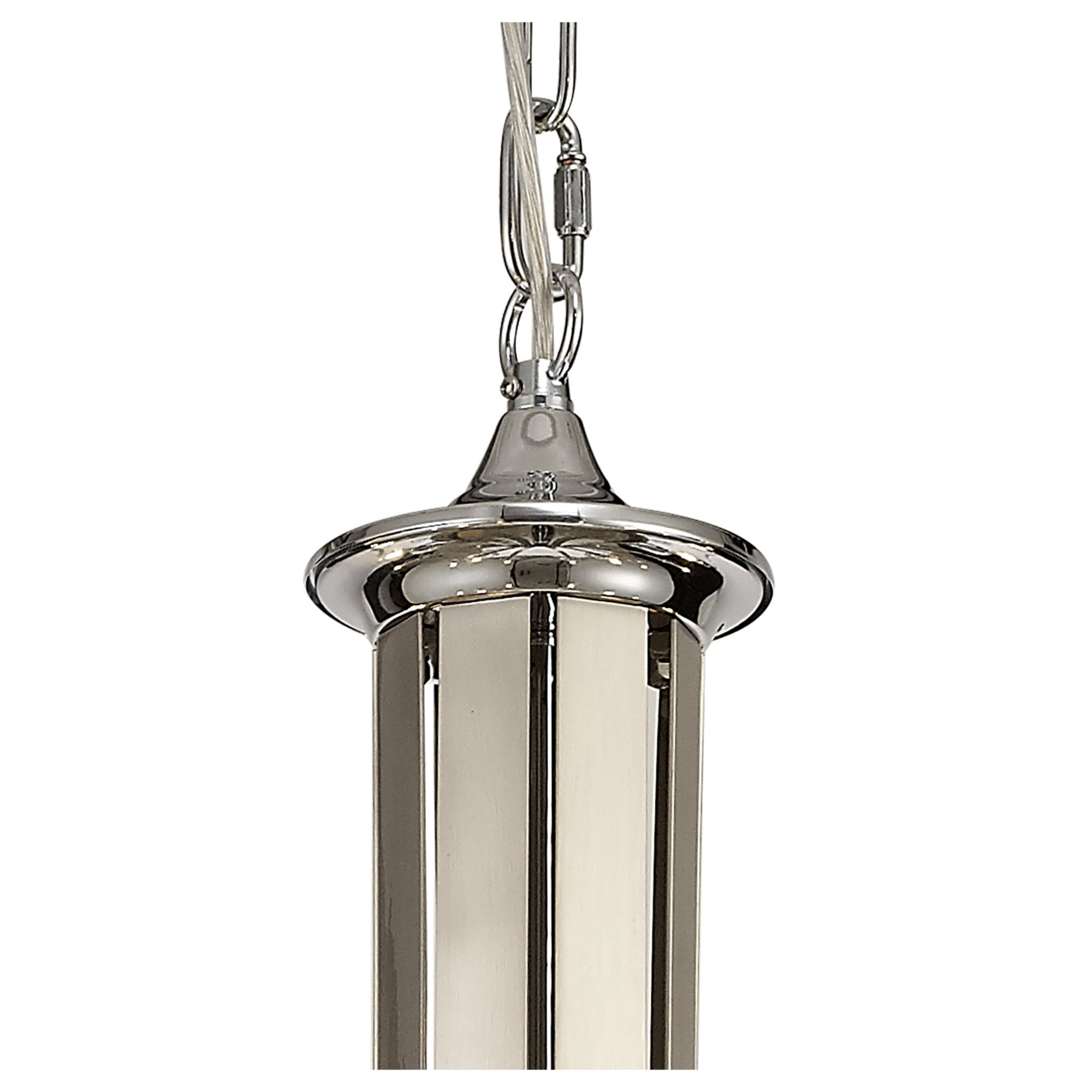 Fabula Chester 12 Light Pendant - Polished Chrome, Satin Nickel & Clear Crystal