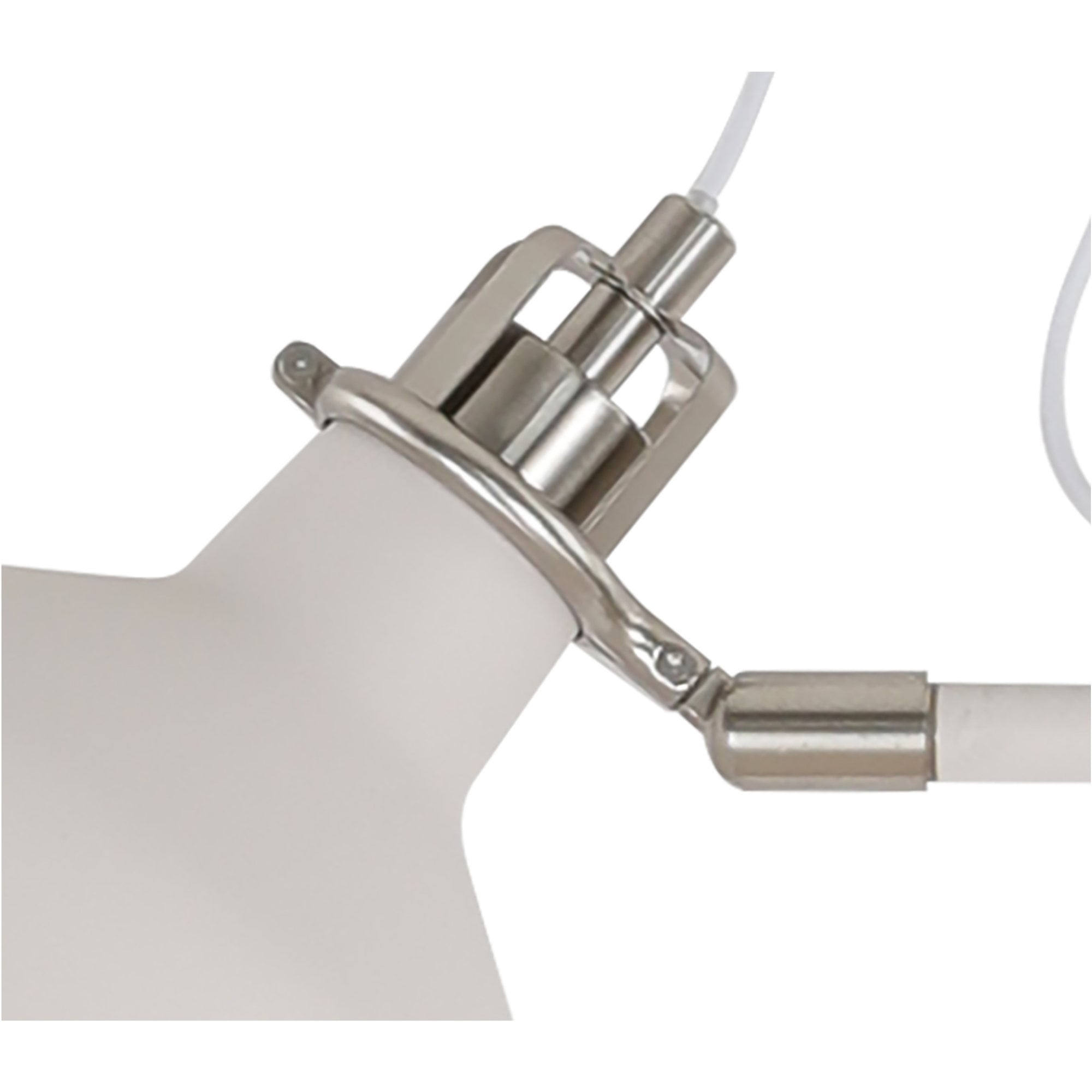 Fabula Forest 2 Light Floor Lamp - Sand White & Satin Nickel