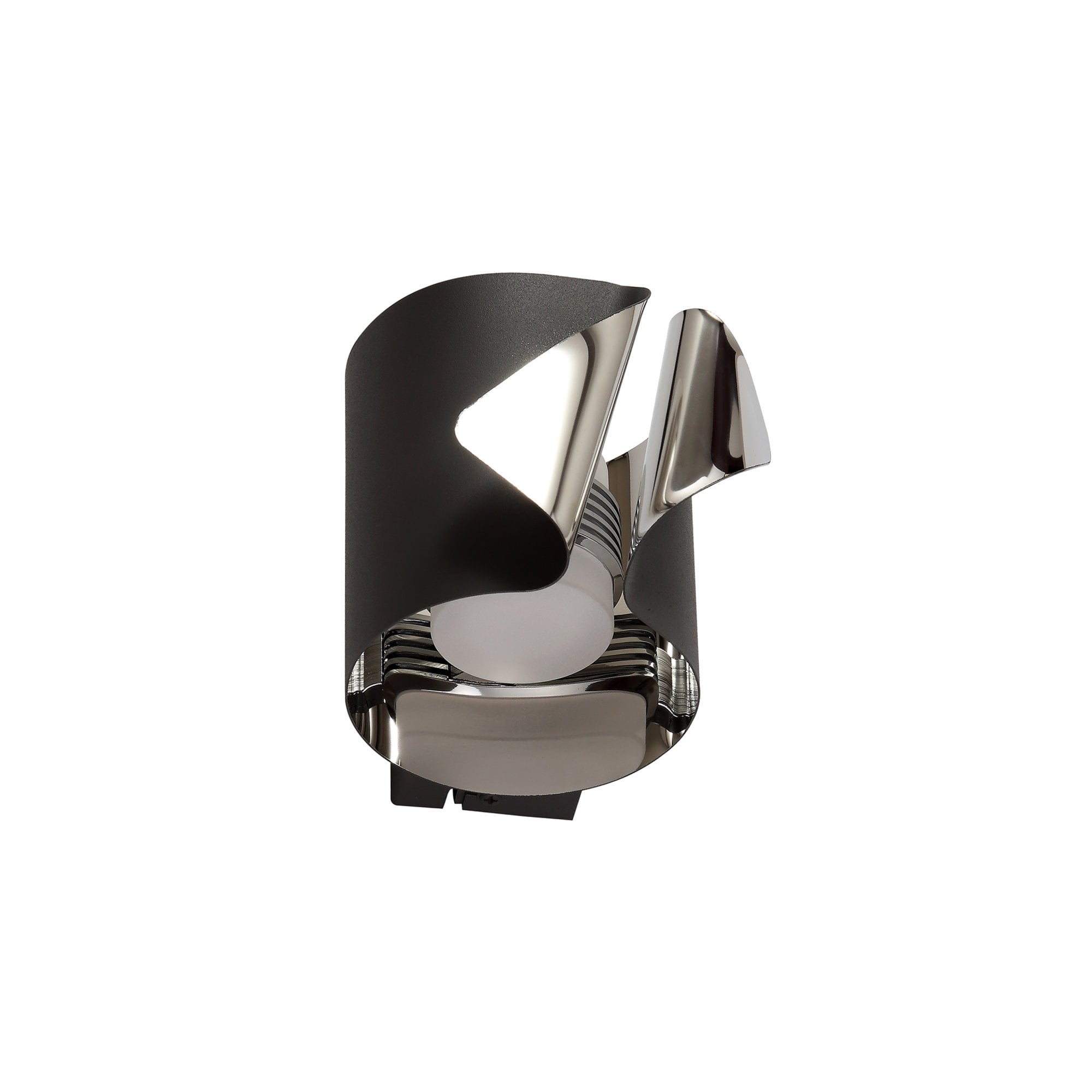 Fabula Castleton LED Wall Lamp - Sand Anthracite & Polished Chrome