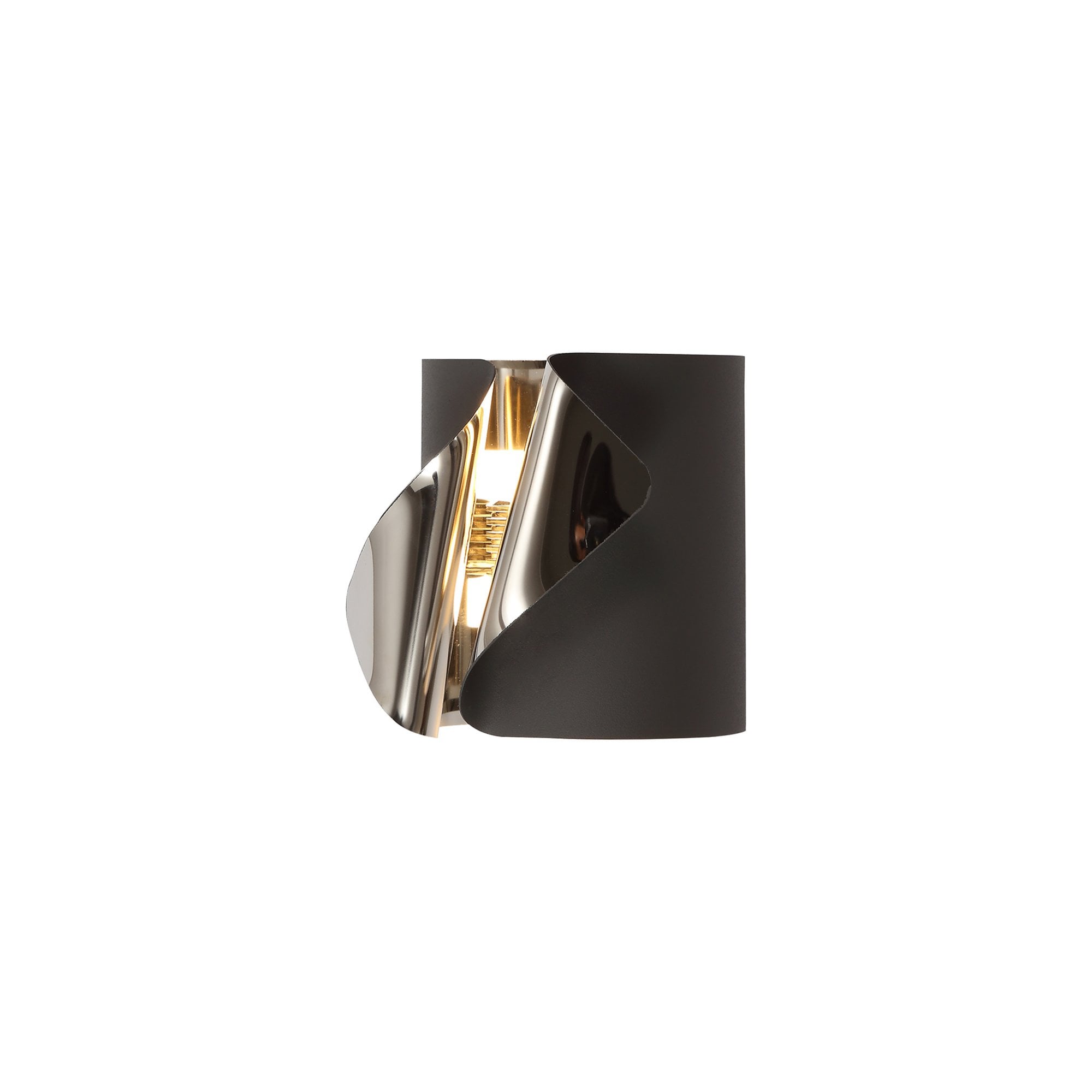 Fabula Castleton LED Wall Lamp - Sand Anthracite & Polished Chrome