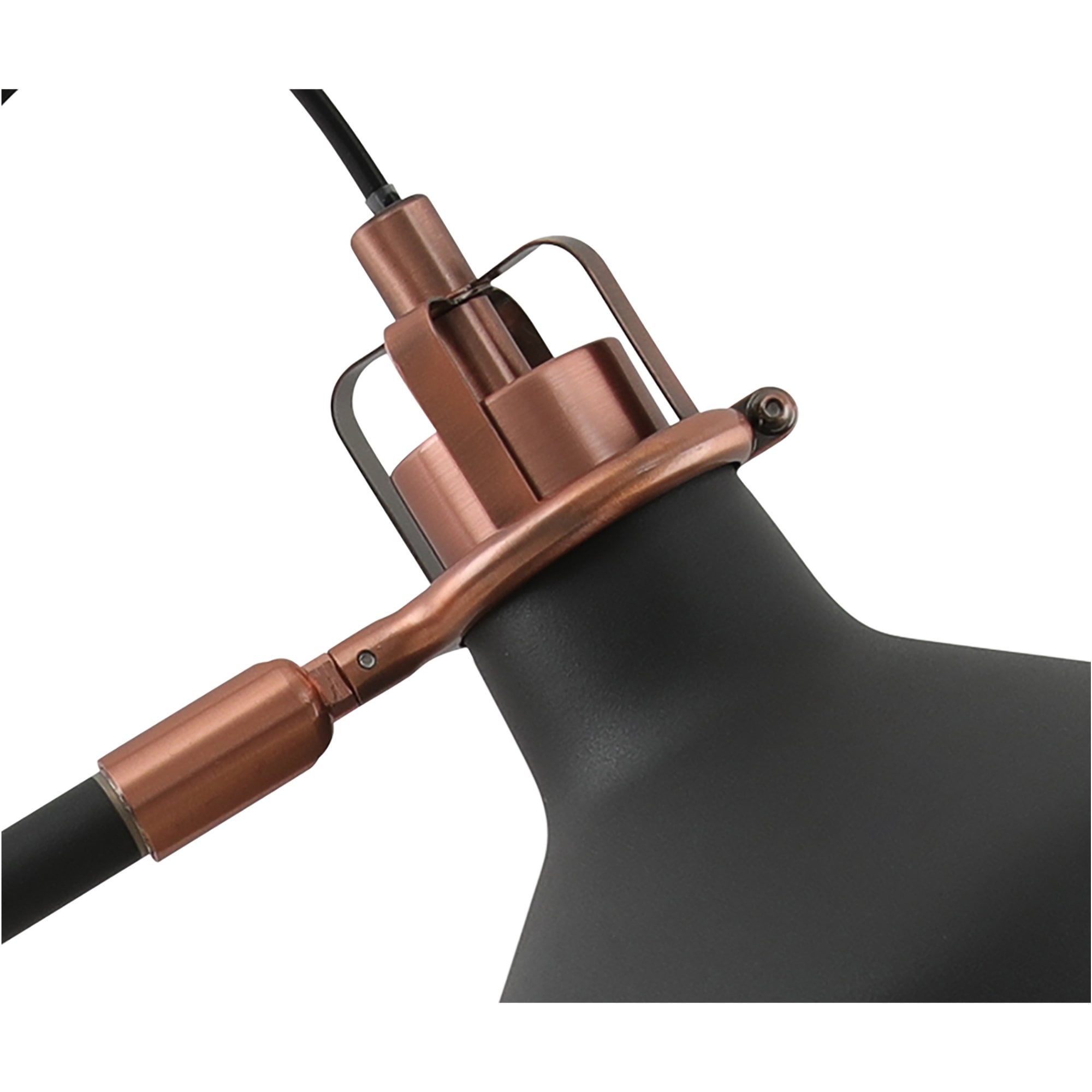 Fabula Forest Single Adjustable Table Lamp - Graphite & Copper