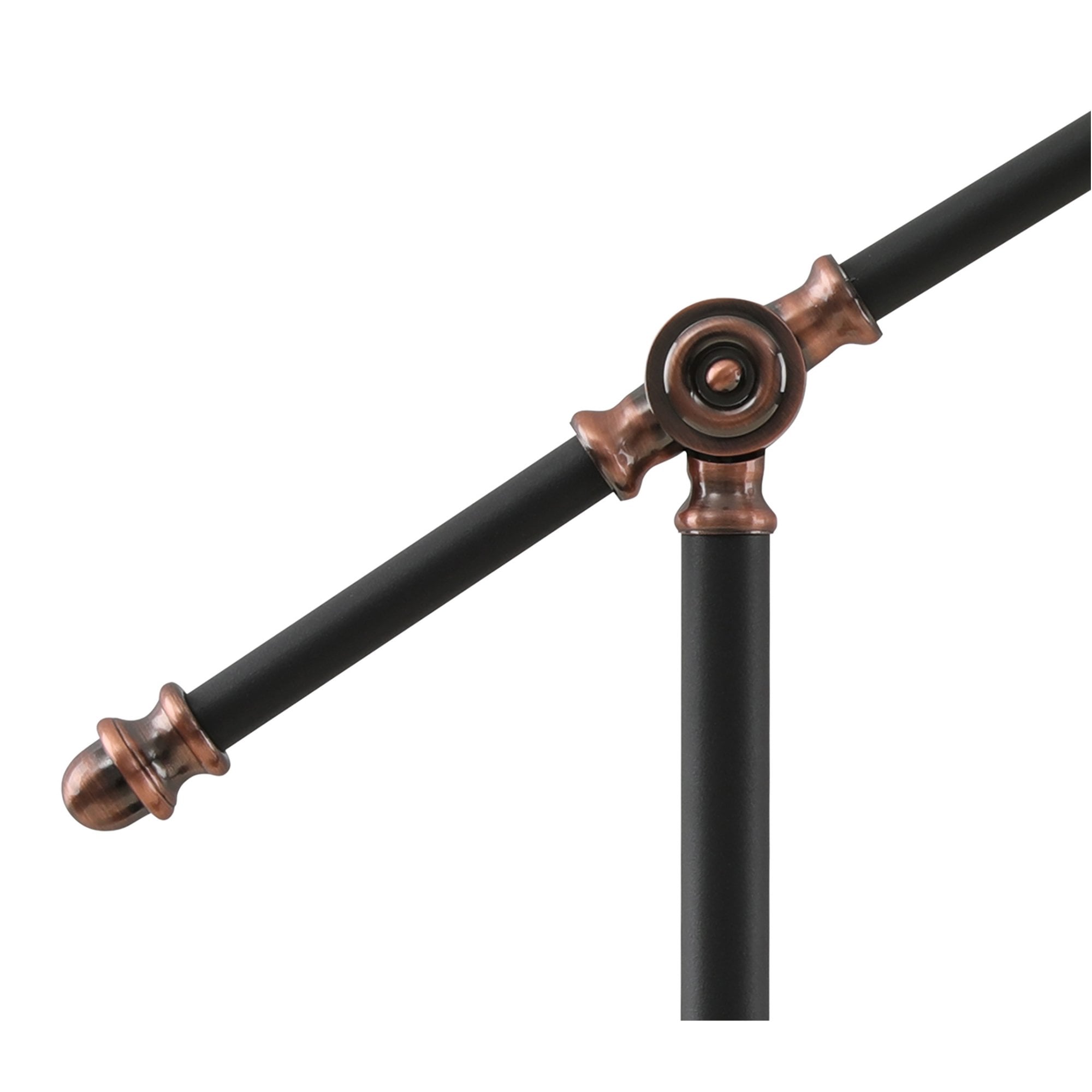 Fabula Forest Single Adjustable Table Lamp - Graphite & Copper