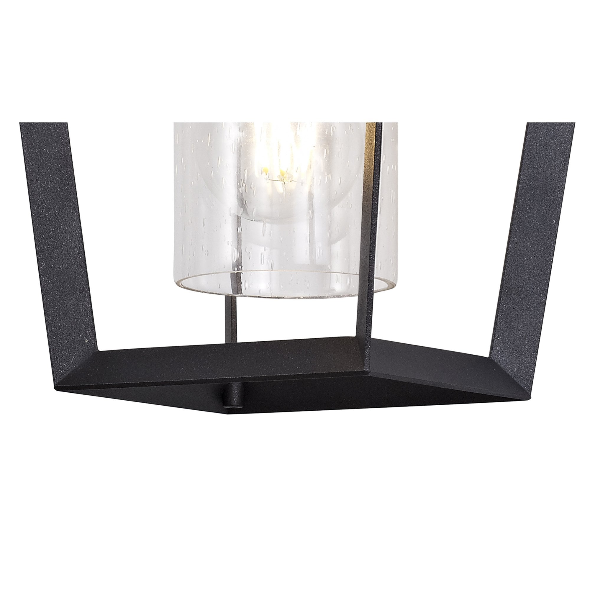 Fabula Tavistock Down Wall Lamp - Anthracite & Clear Rain Drop Effect Glass - IP54