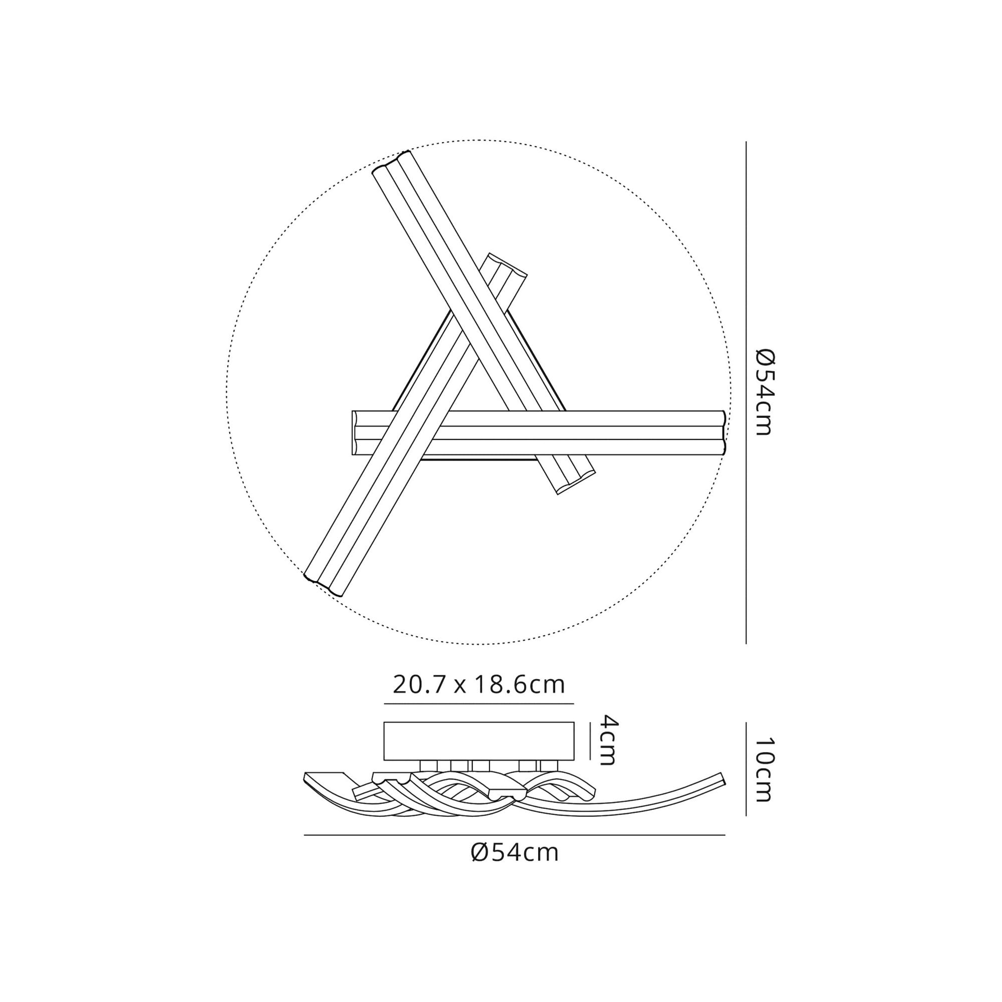 Fabula Barncroft 3 Light LED Flush Light - White