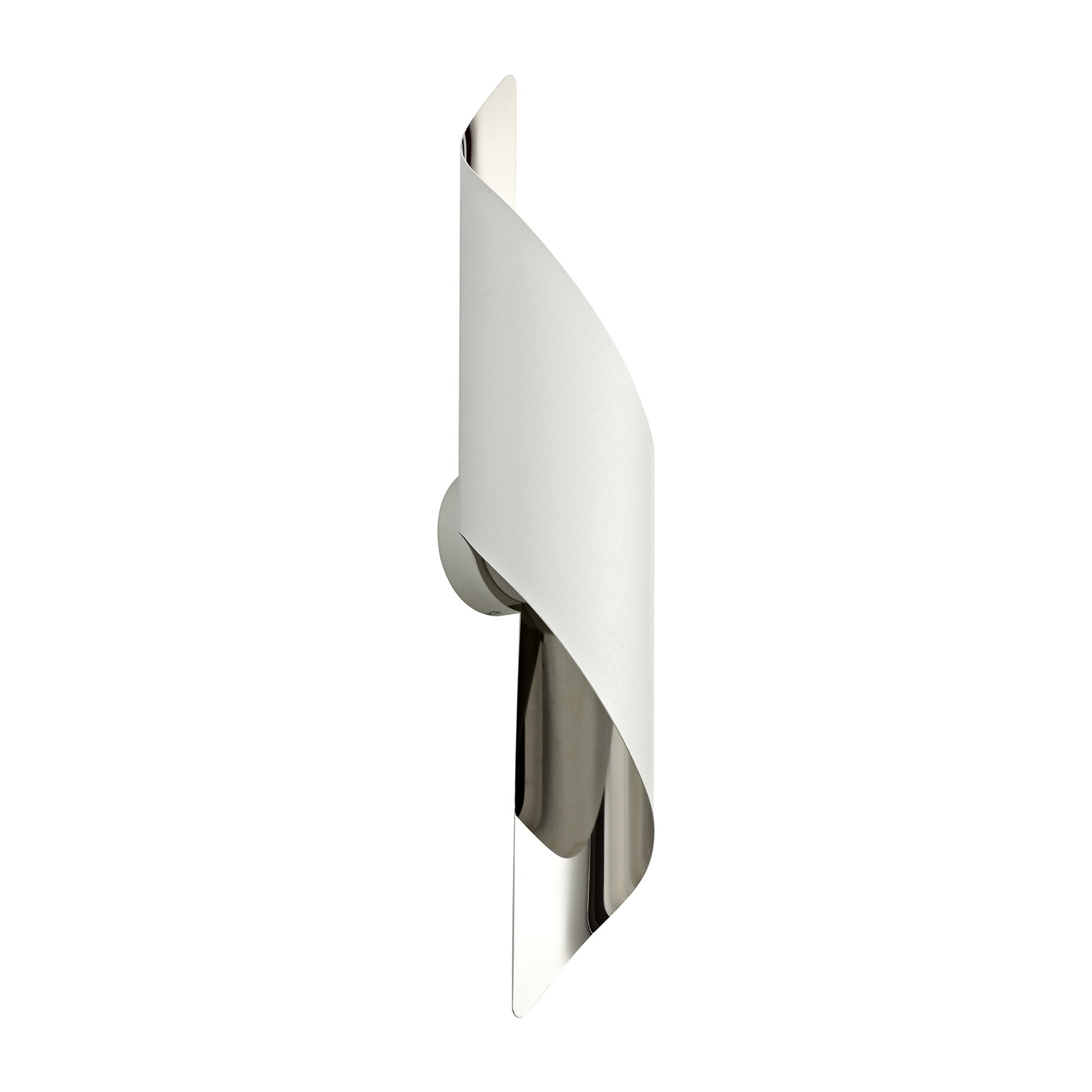Fabula Barrington Large LED Wall Lamp - White & Polished Chrome