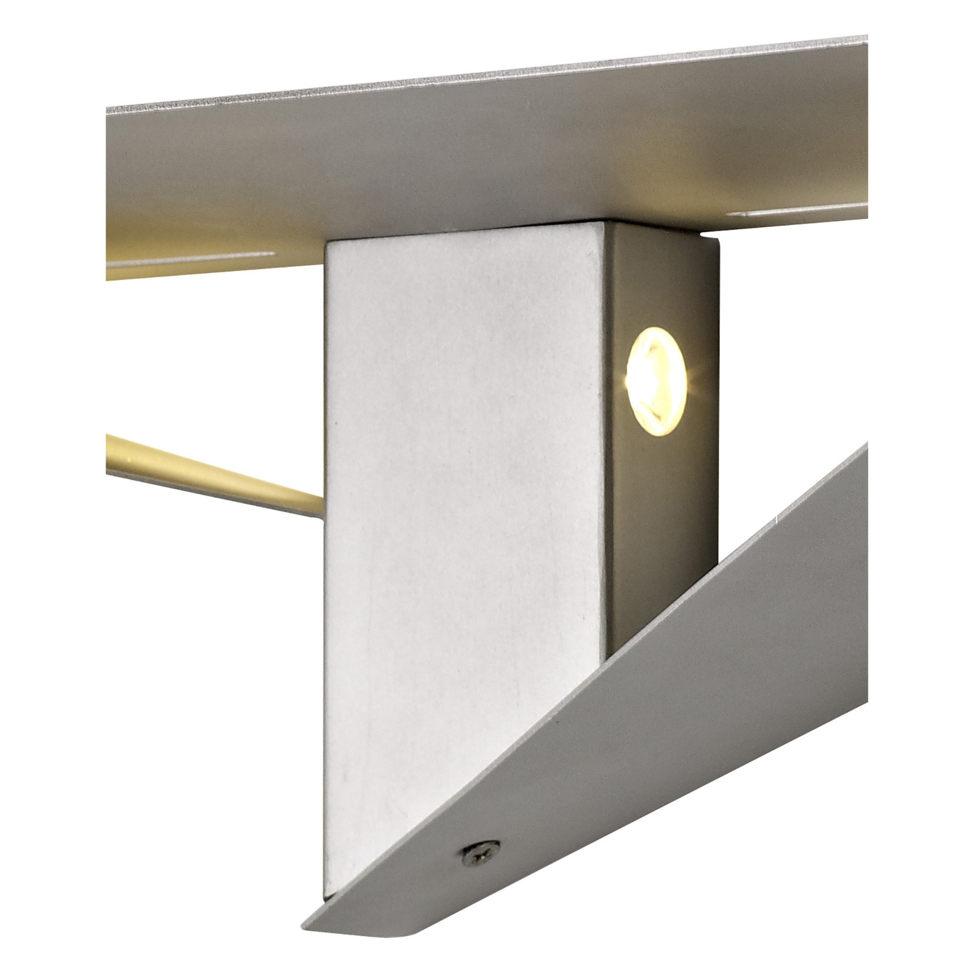 Fabula Wroths 2 Light LED Wall Lamp - Silver Painted