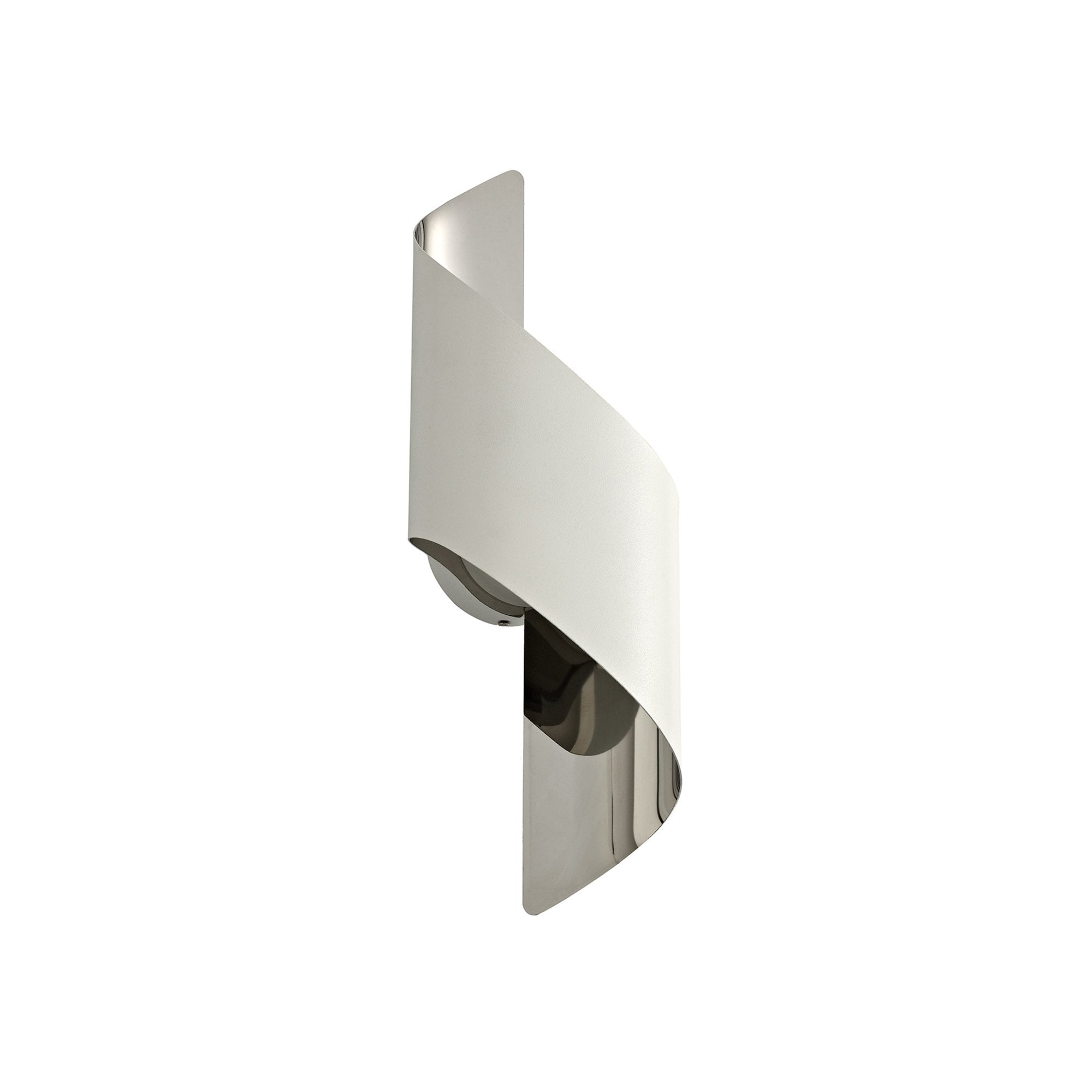 Fabula Barrington Small LED Wall Lamp - White & Polished Chrome