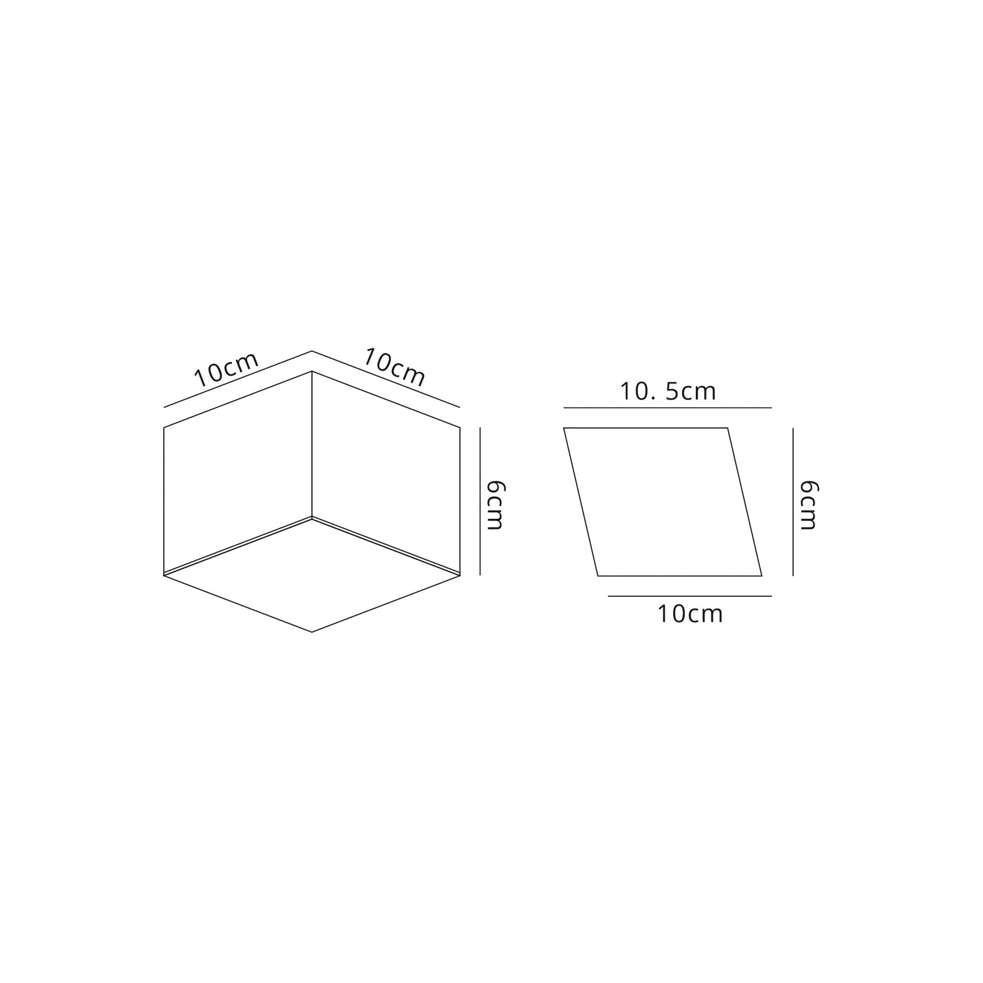 Fabula Priory Square LED Spotlight - Sand White