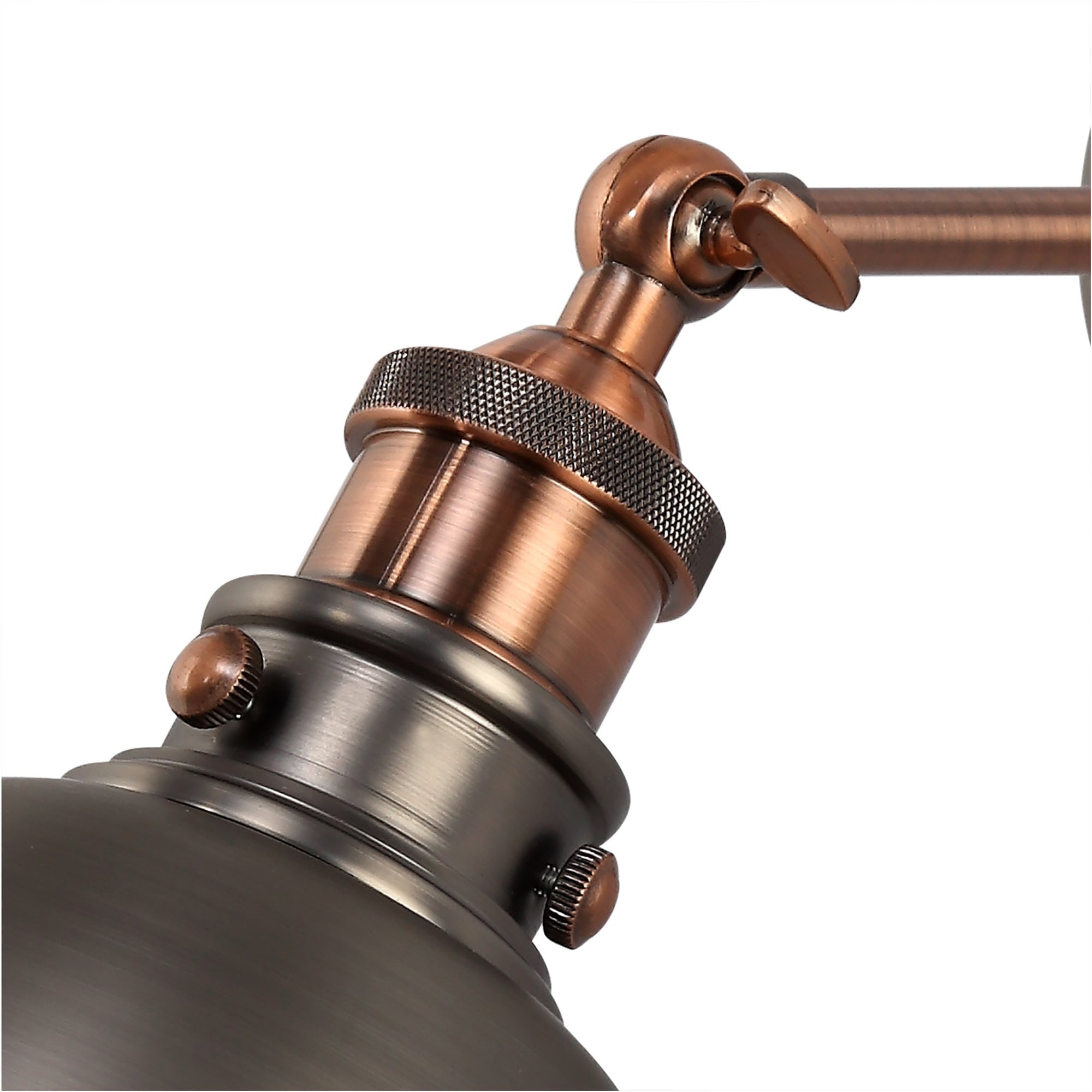 Fabula Sunnyside Adjustable Wall Lamp - Antique Silver & Copper