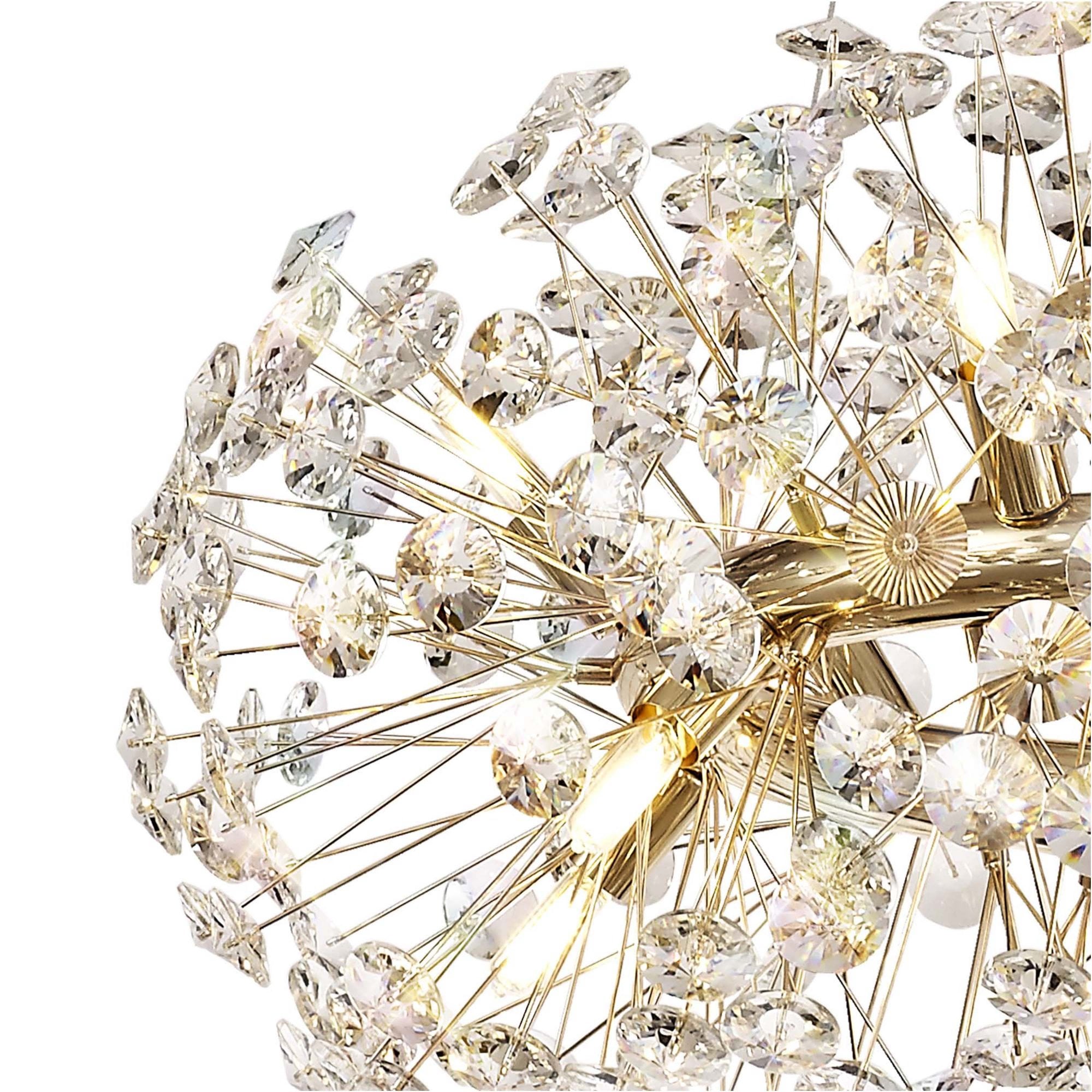 Fabula Grosvenor 12 Light Pendant - French Gold & Crystal