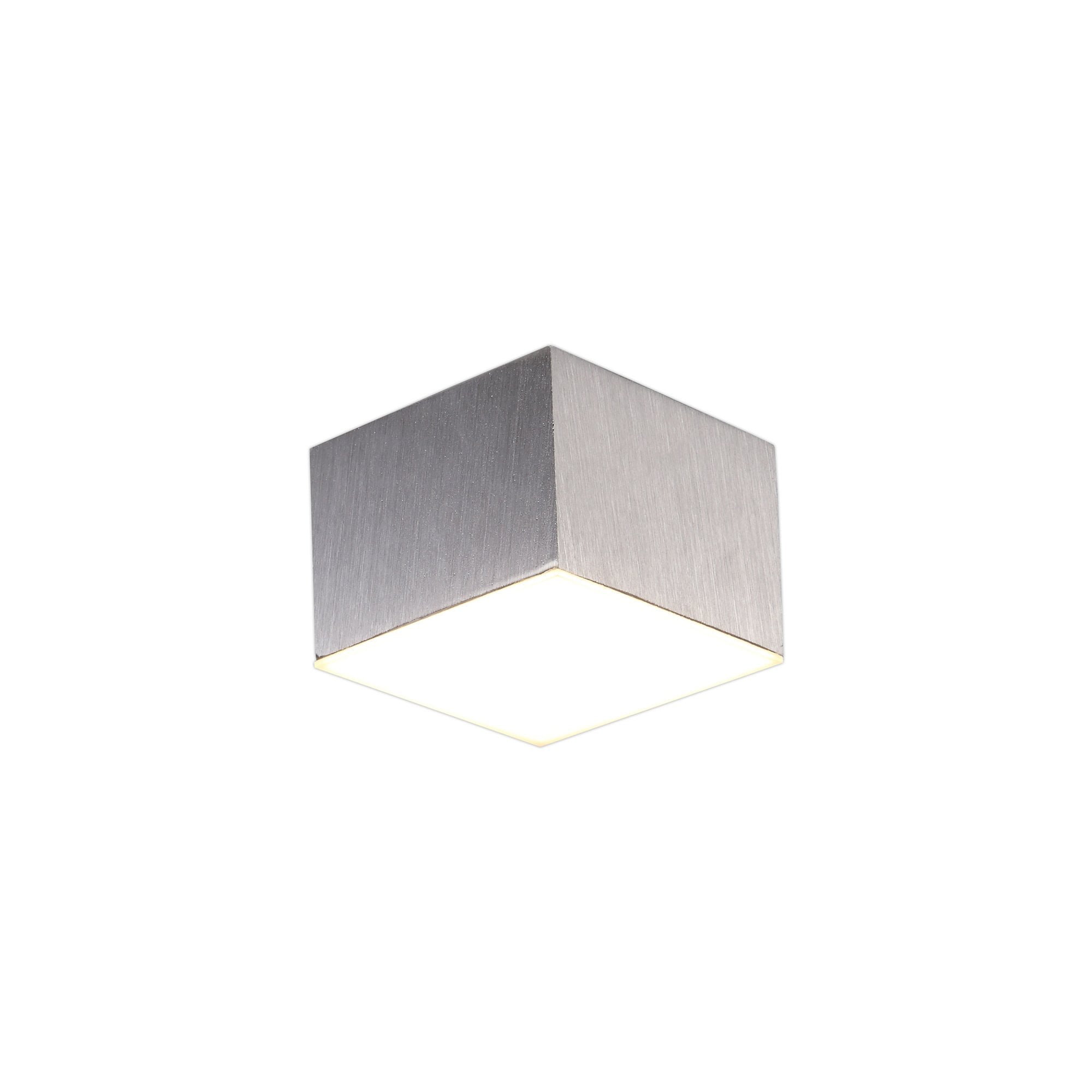 Fabula Priory Square LED Spotlight - Satin Aluminium