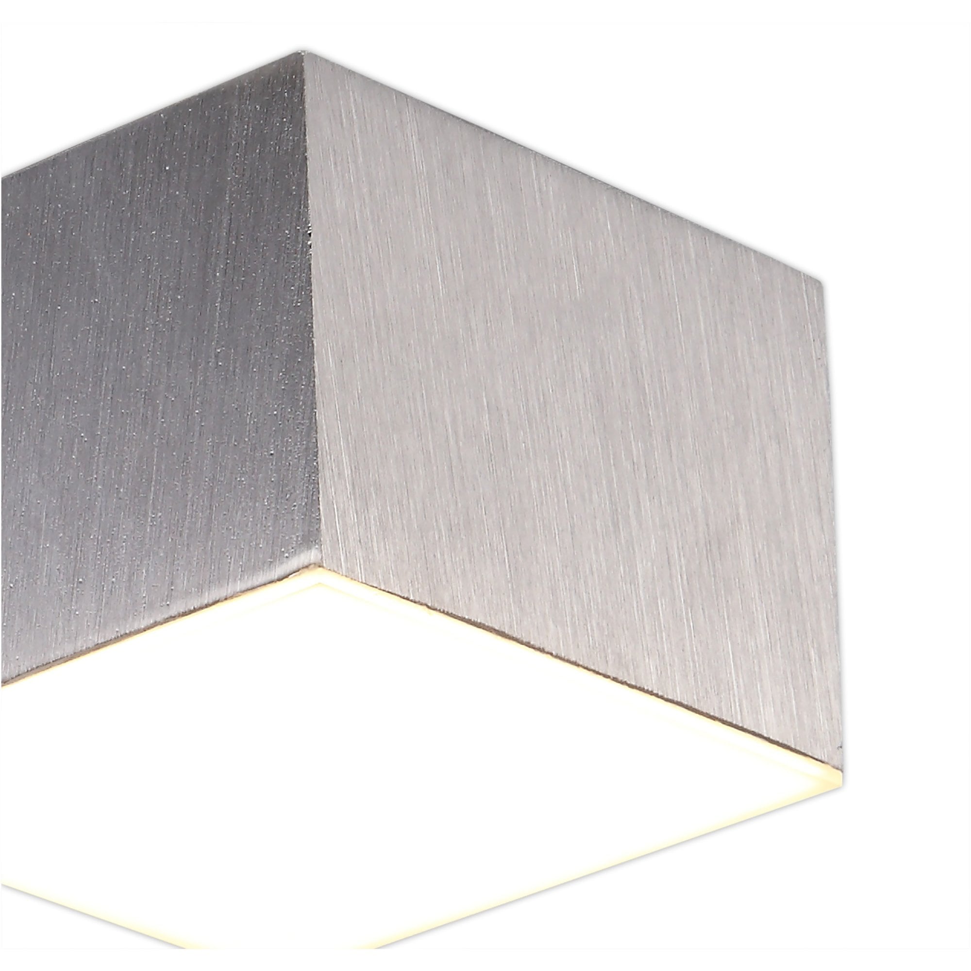 Fabula Priory Square LED Spotlight - Satin Aluminium