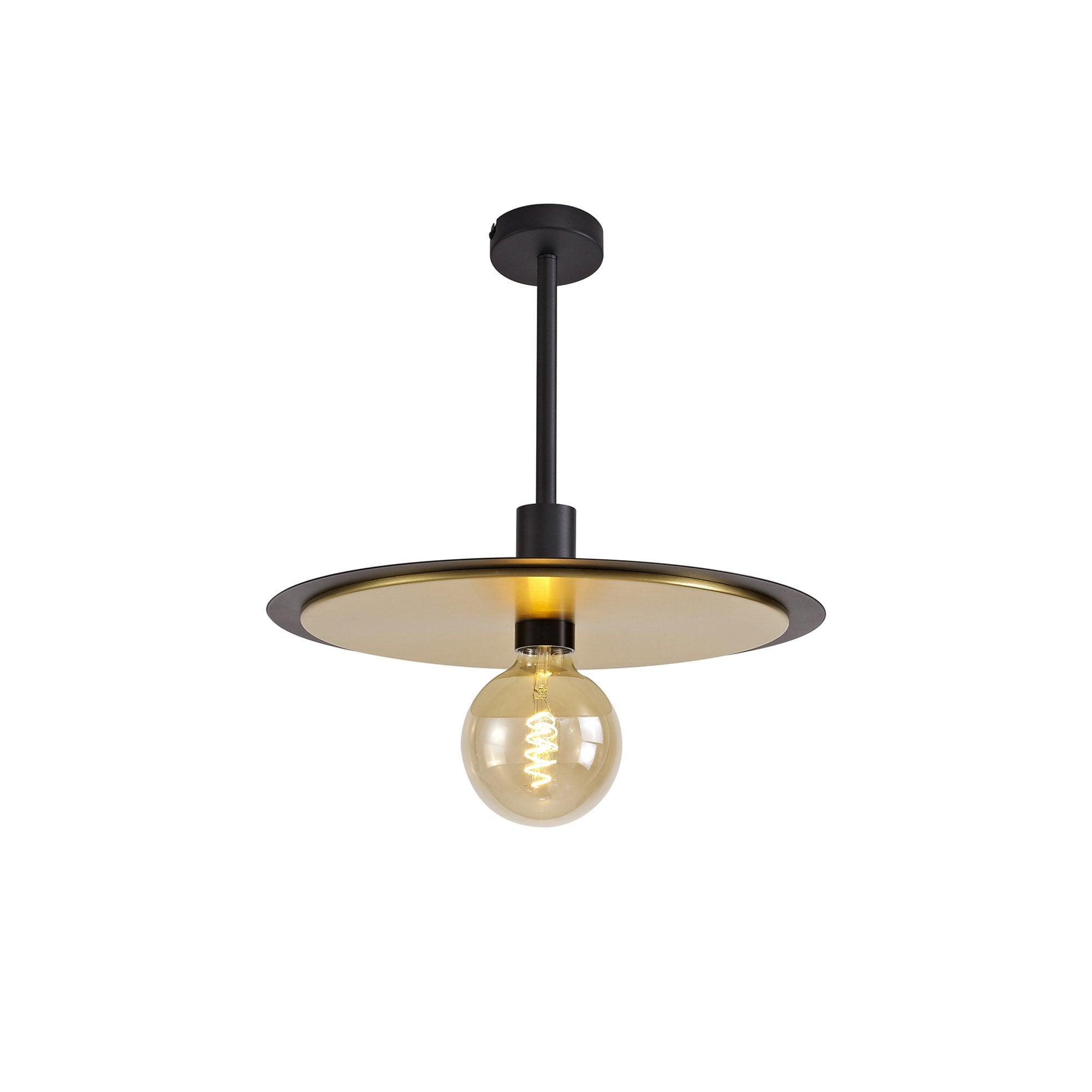 Fabula Valley Single Flush/Semi-Flush/Pendant - Black & Gold