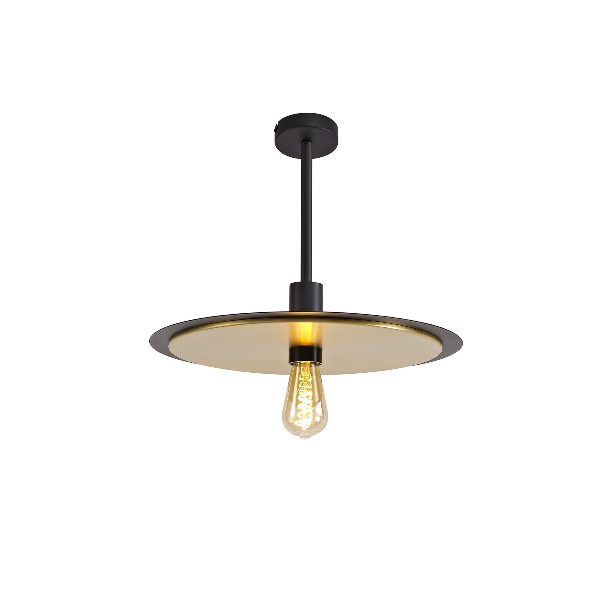 Fabula Valley Single Flush/Semi-Flush/Pendant - Black & Gold