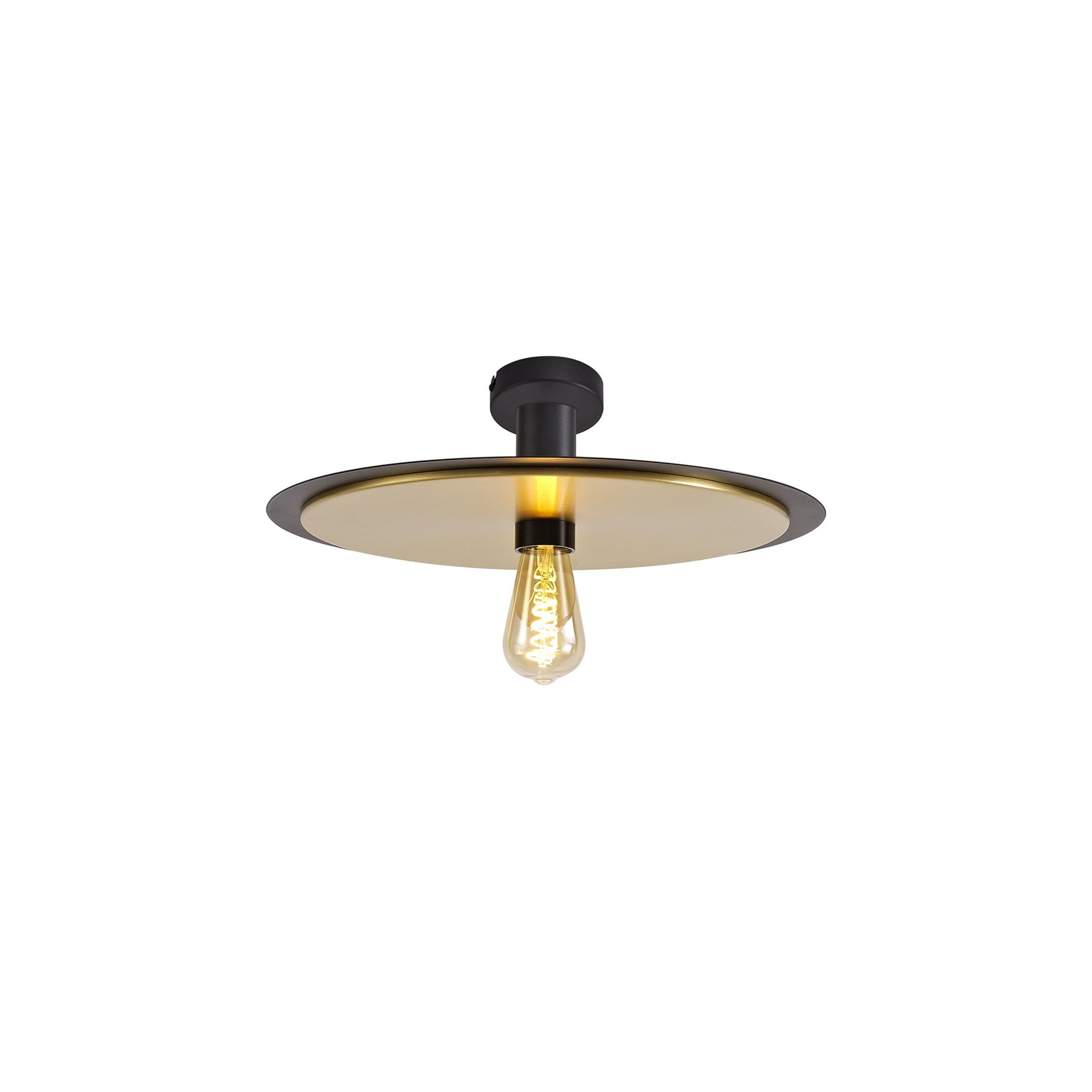 Fabula Valley Single Flush/Semi-Flush/Pendant - Black & Gold