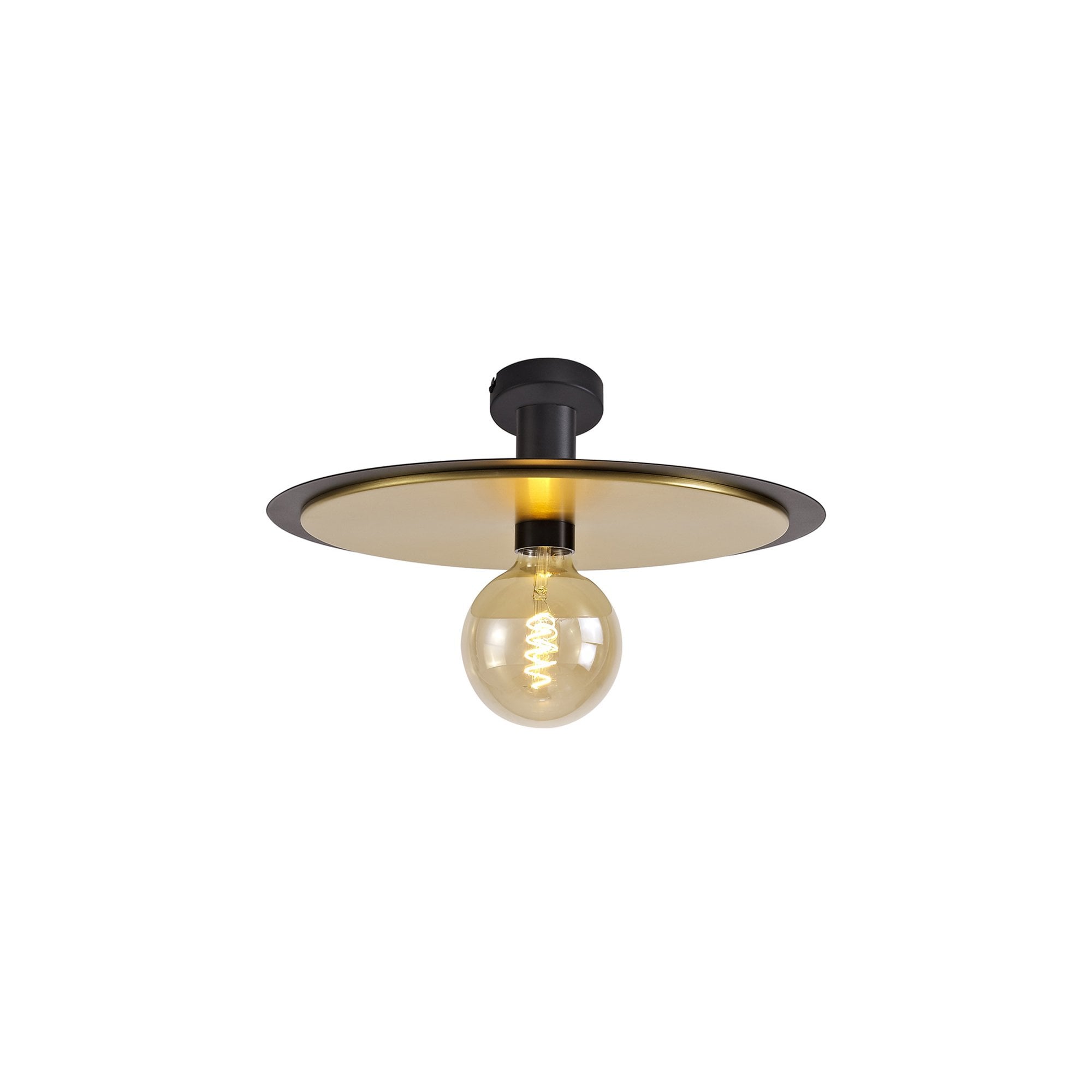 Fabula Valley Single Flush/Semi-Flush/Pendant - Black & Gold