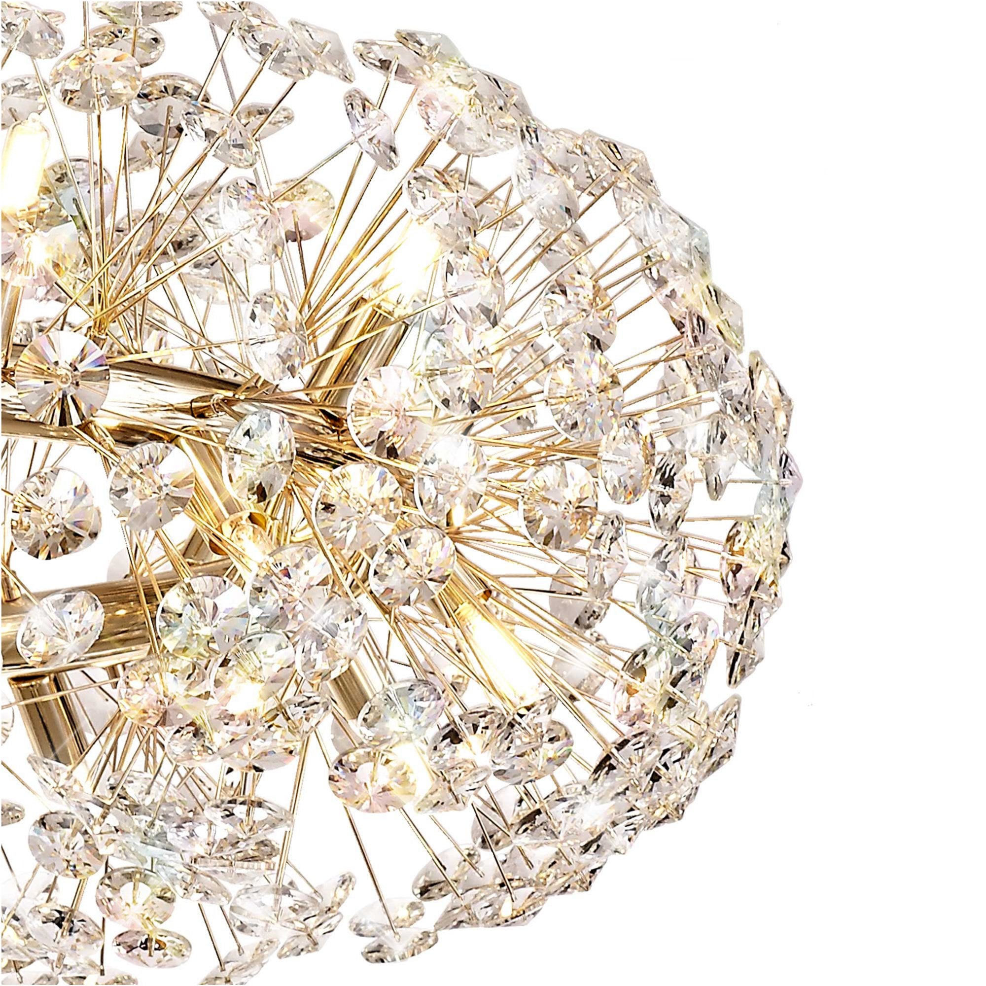 Fabula Grosvenor 20 Light Pendant - French Gold & Crystal