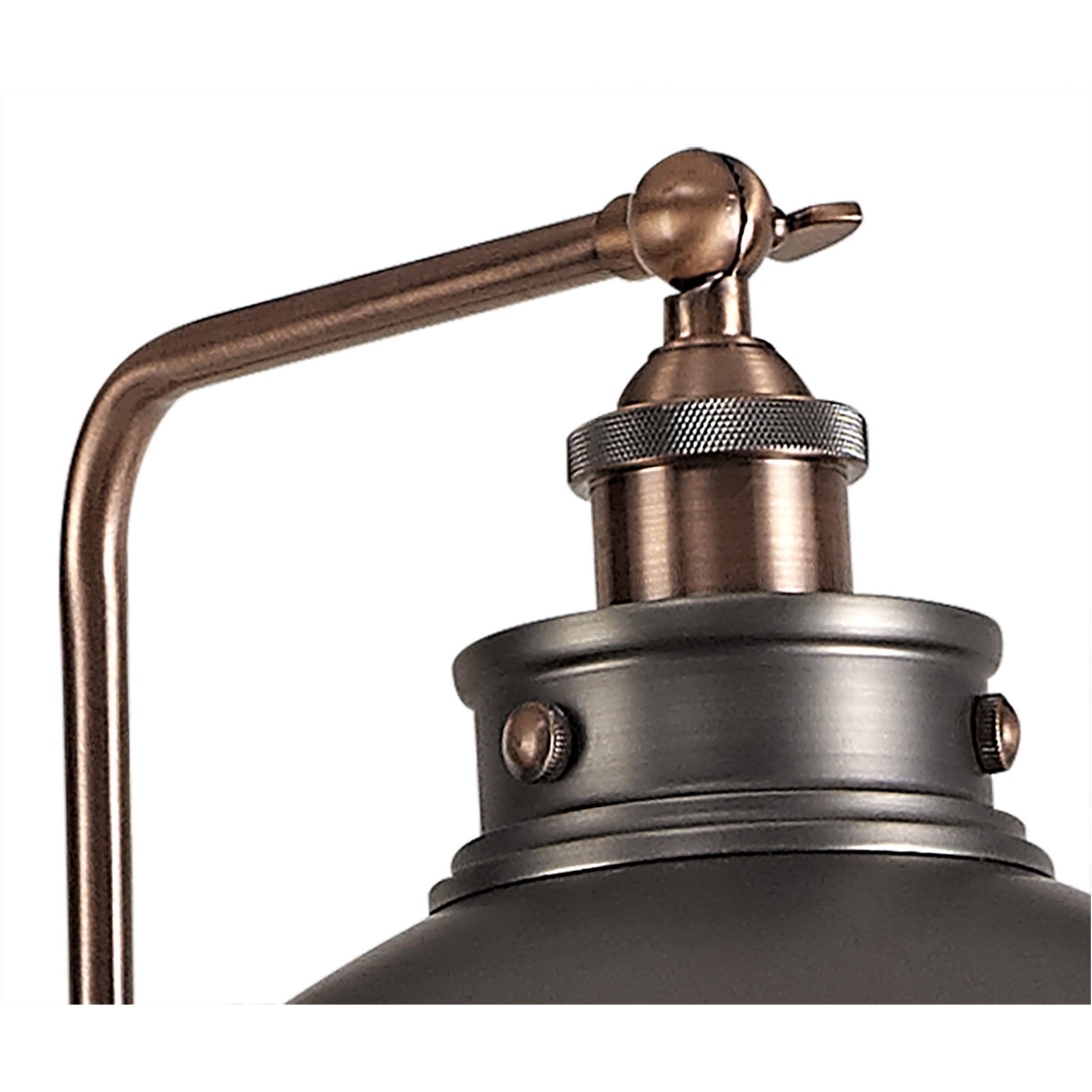 Fabula Sunnyside Adjustable Floor Lamp - Antique Silver & Copper