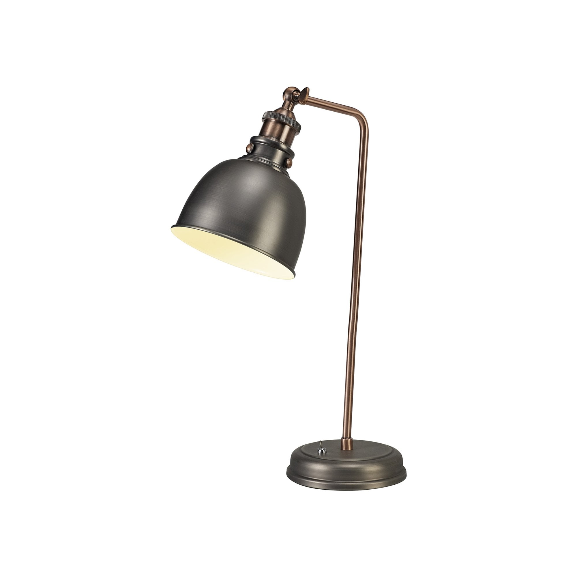 Fabula Sunnyside Adjustable Table Lamp - Antique Silver & Copper