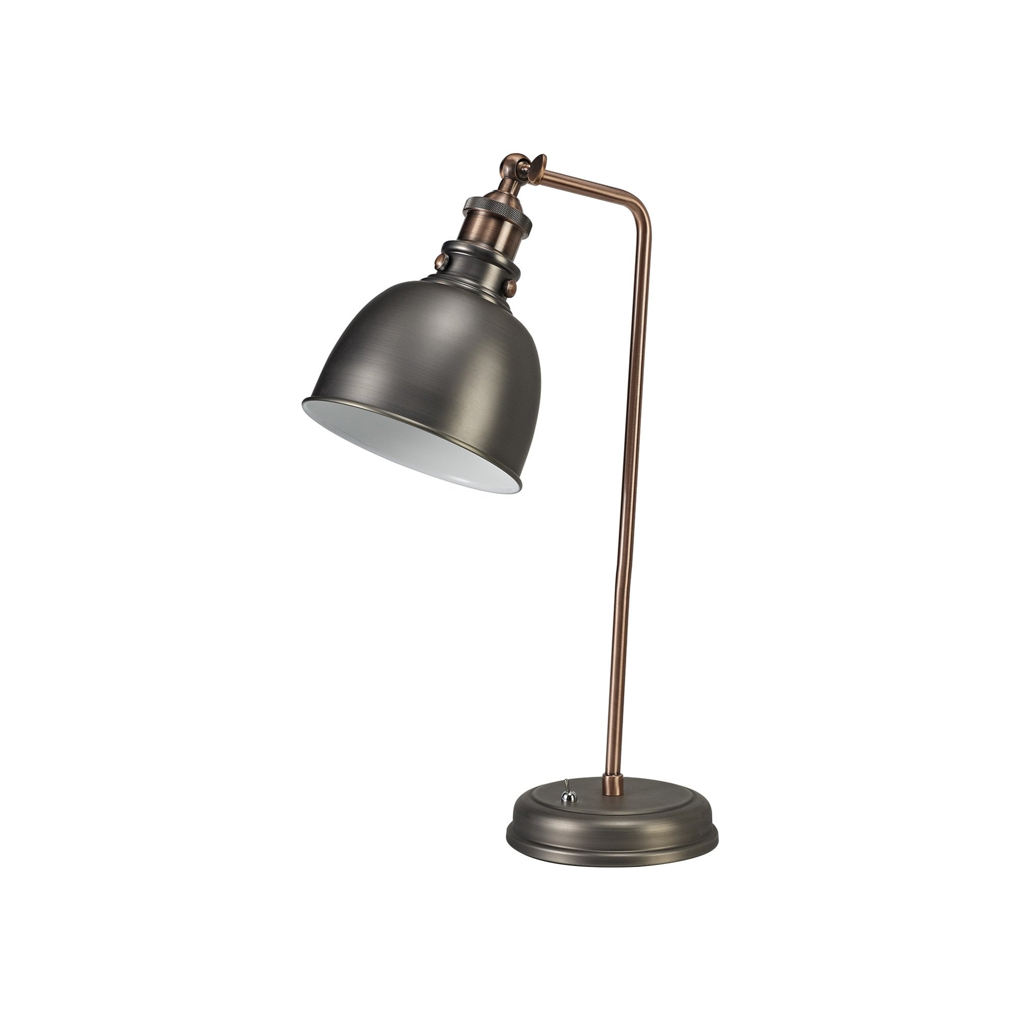 Fabula Sunnyside Adjustable Table Lamp - Antique Silver & Copper