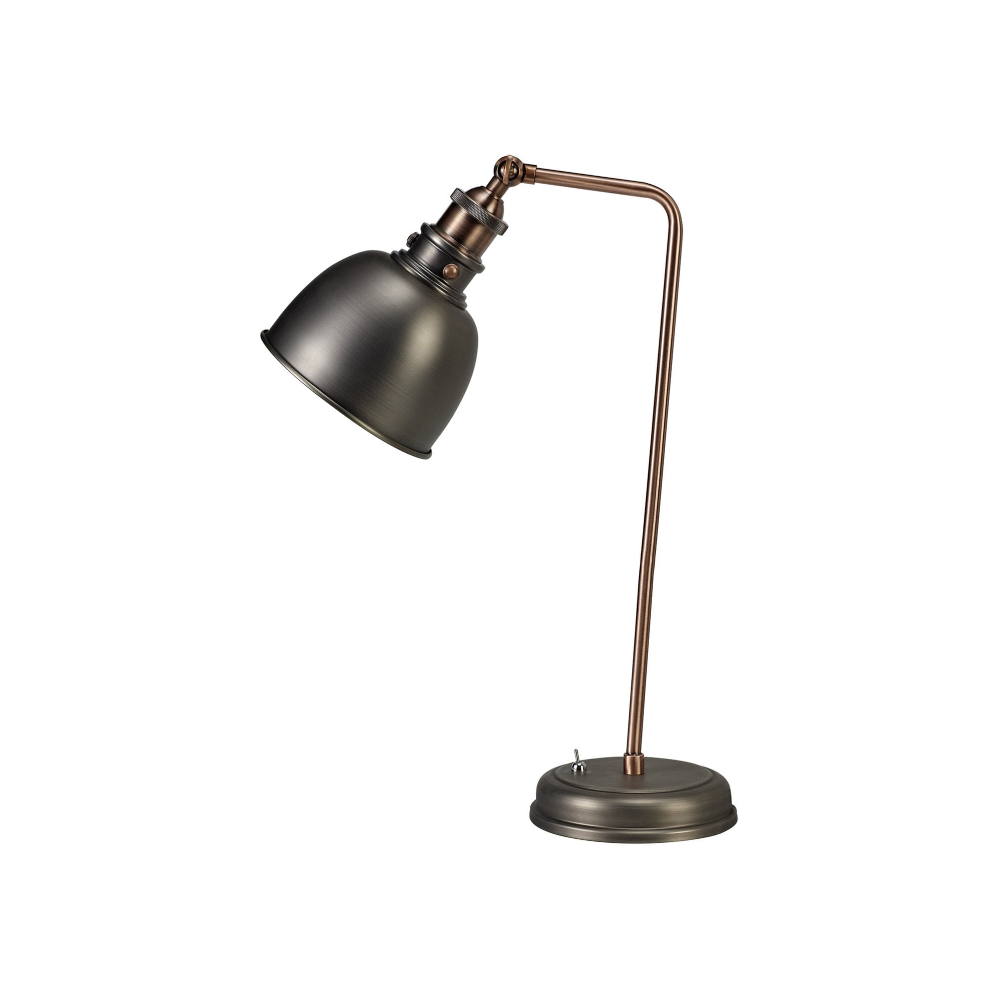 Fabula Sunnyside Adjustable Table Lamp - Antique Silver & Copper