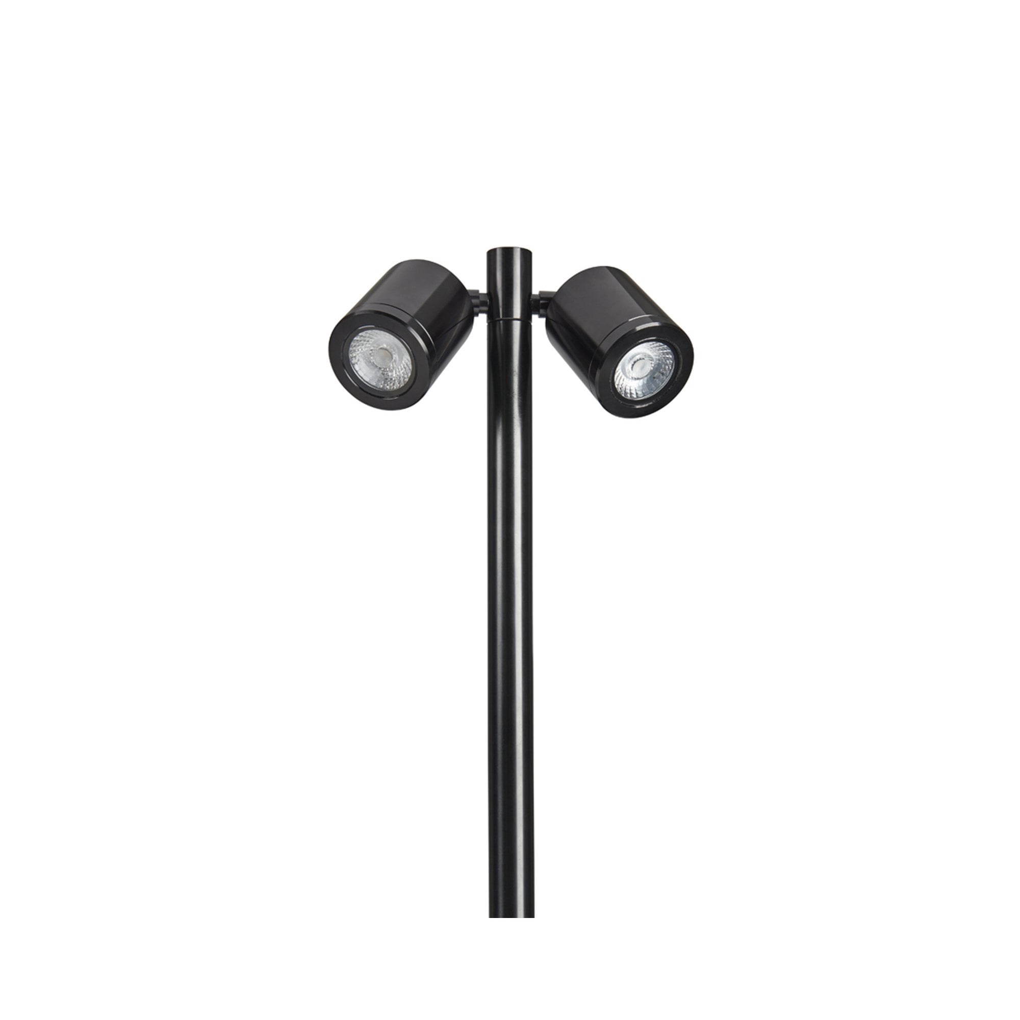 Collingwood SL230 LED Twin Pole Spike Light - Black - Straight to Mains