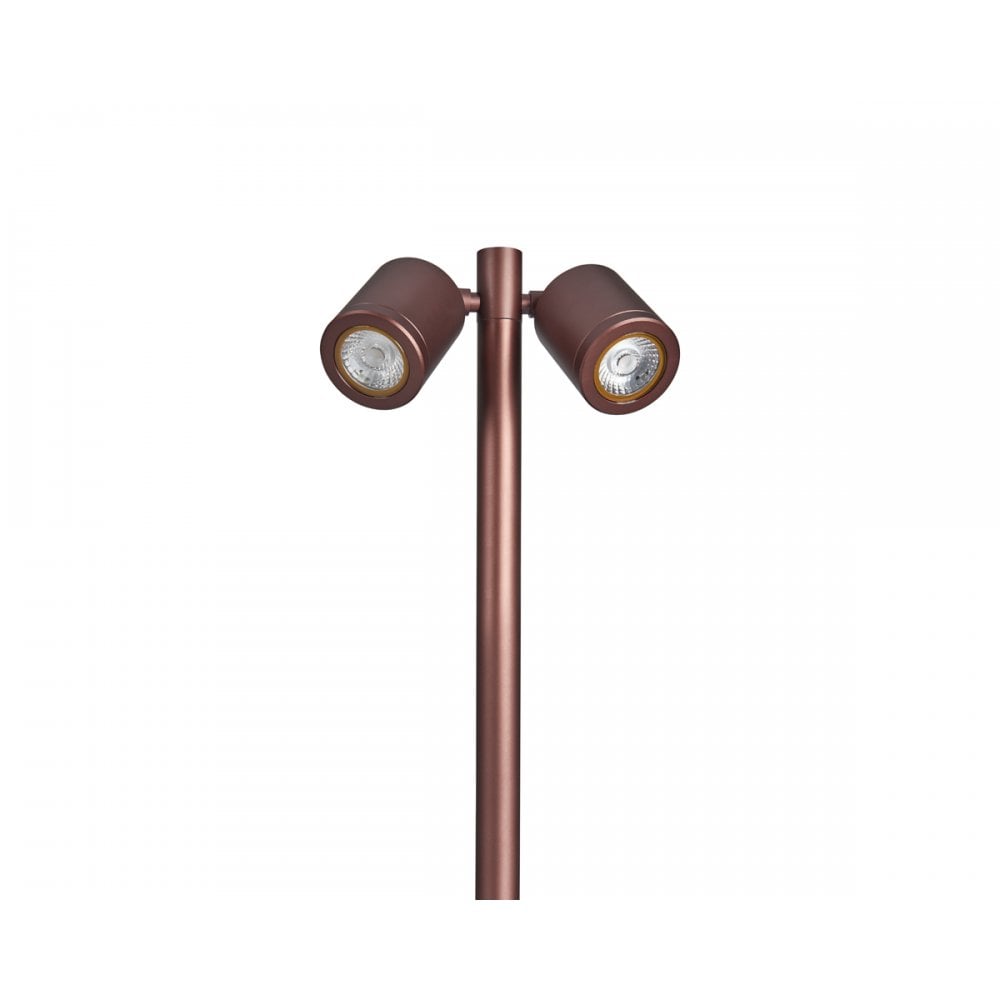 Collingwood SL230 LED Twin Pole Spike Light - Bronze - Straight to Mains