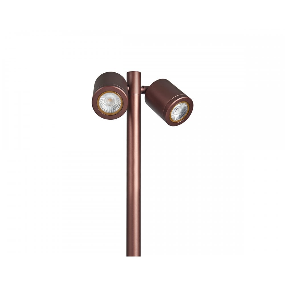 Collingwood SL230 LED Twin Pole Spike Light - Bronze - Straight to Mains