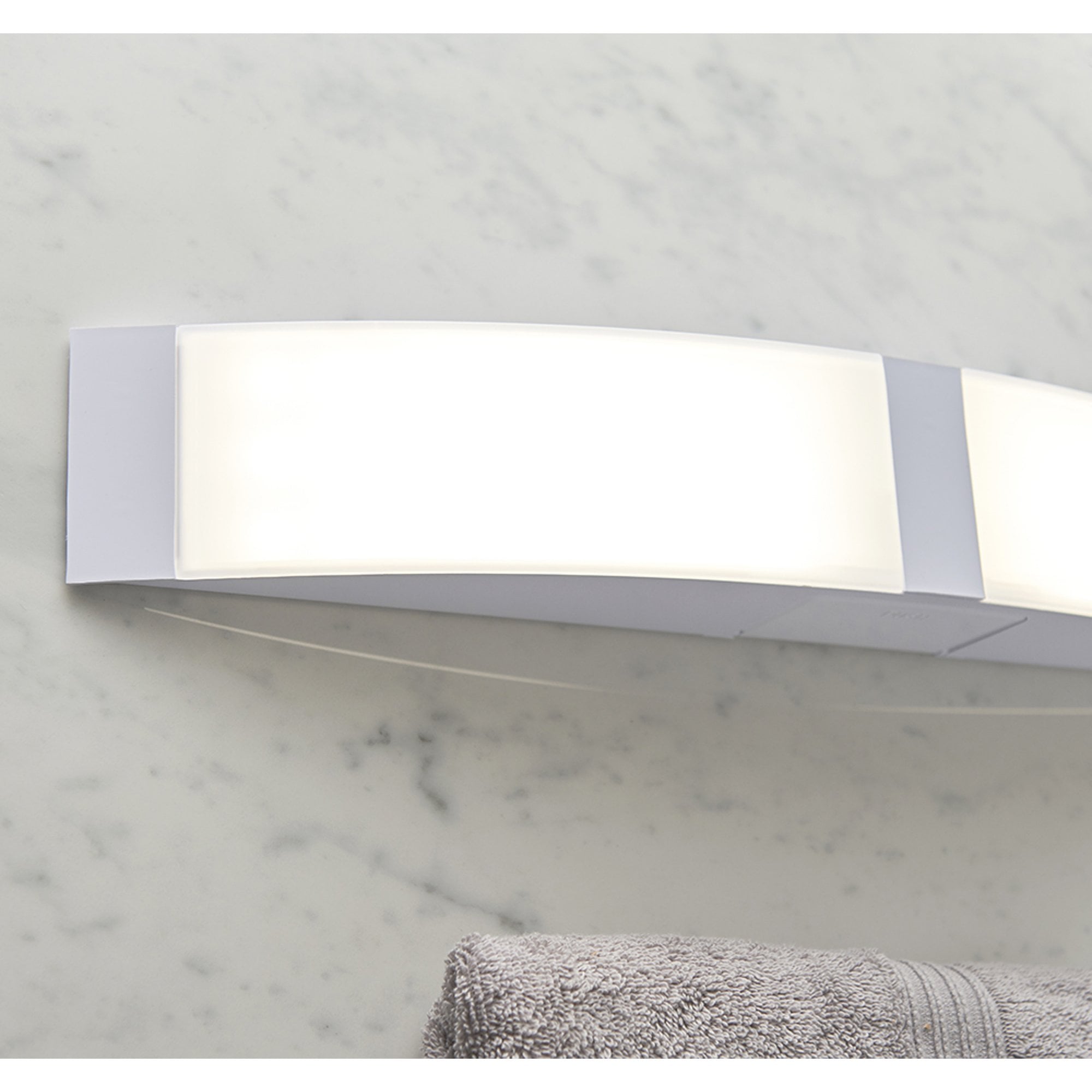 Endon Onan 2 Light Wall Light - Opal Pc & White Acrylic