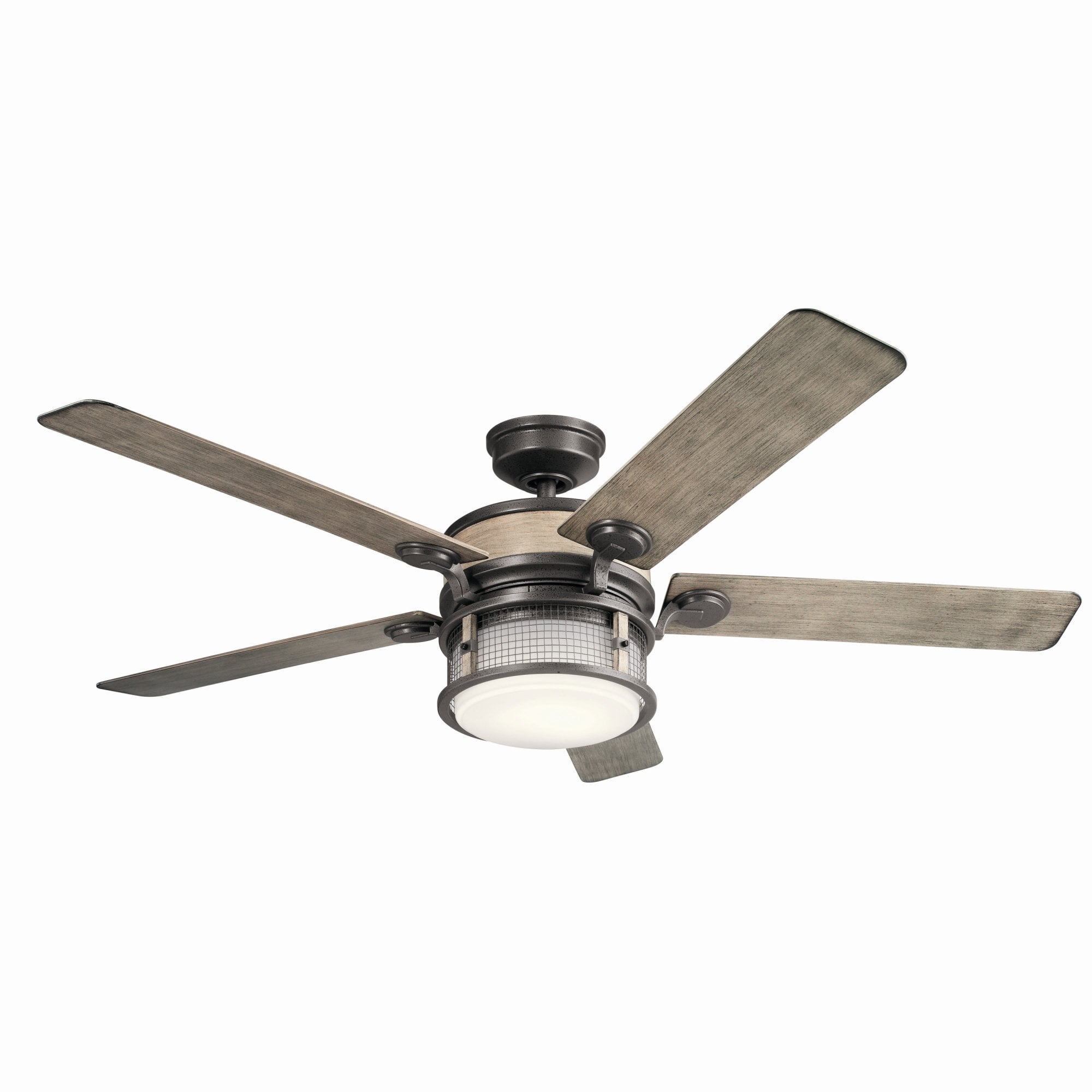 Kichler Ahrendale LED 60" Fan - Anvil Iron & Antique Grey Blades