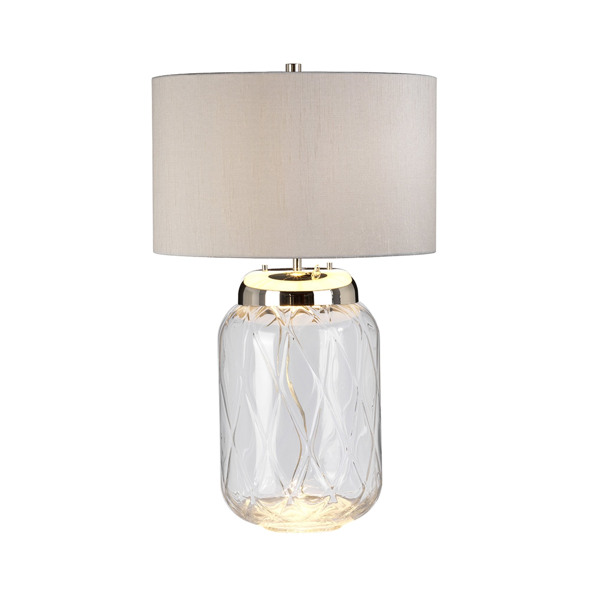 Quintiesse Sola 2 Light Table Lamp - Titanium Shade