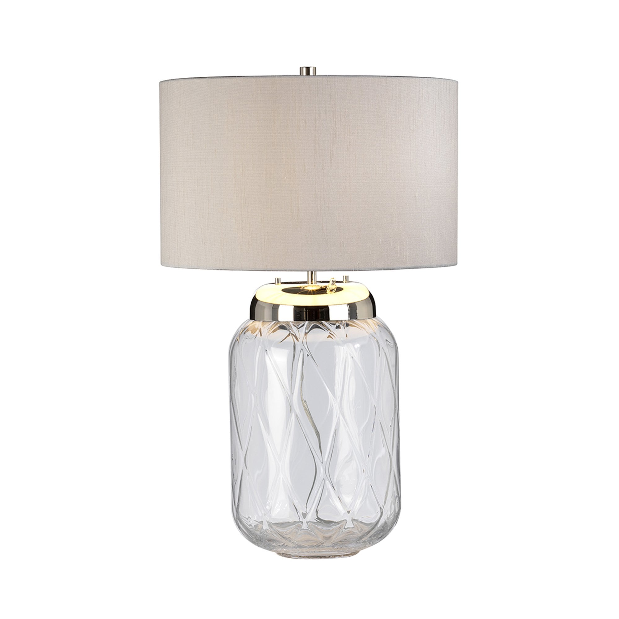 Quintiesse Sola 2 Light Table Lamp - Titanium Shade