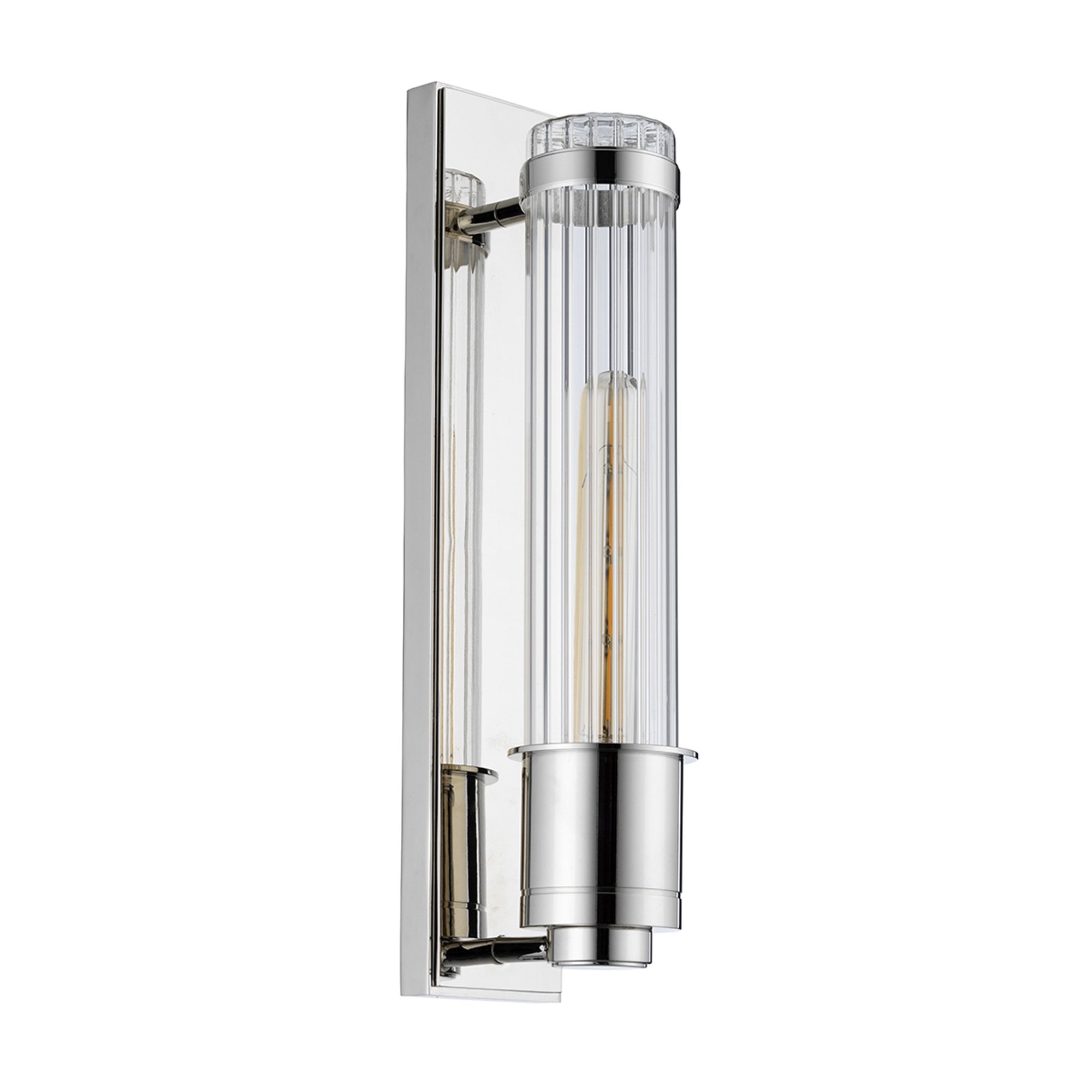 Quintiesse Wellington Single Bathroom Wall Light - Polished Chrome