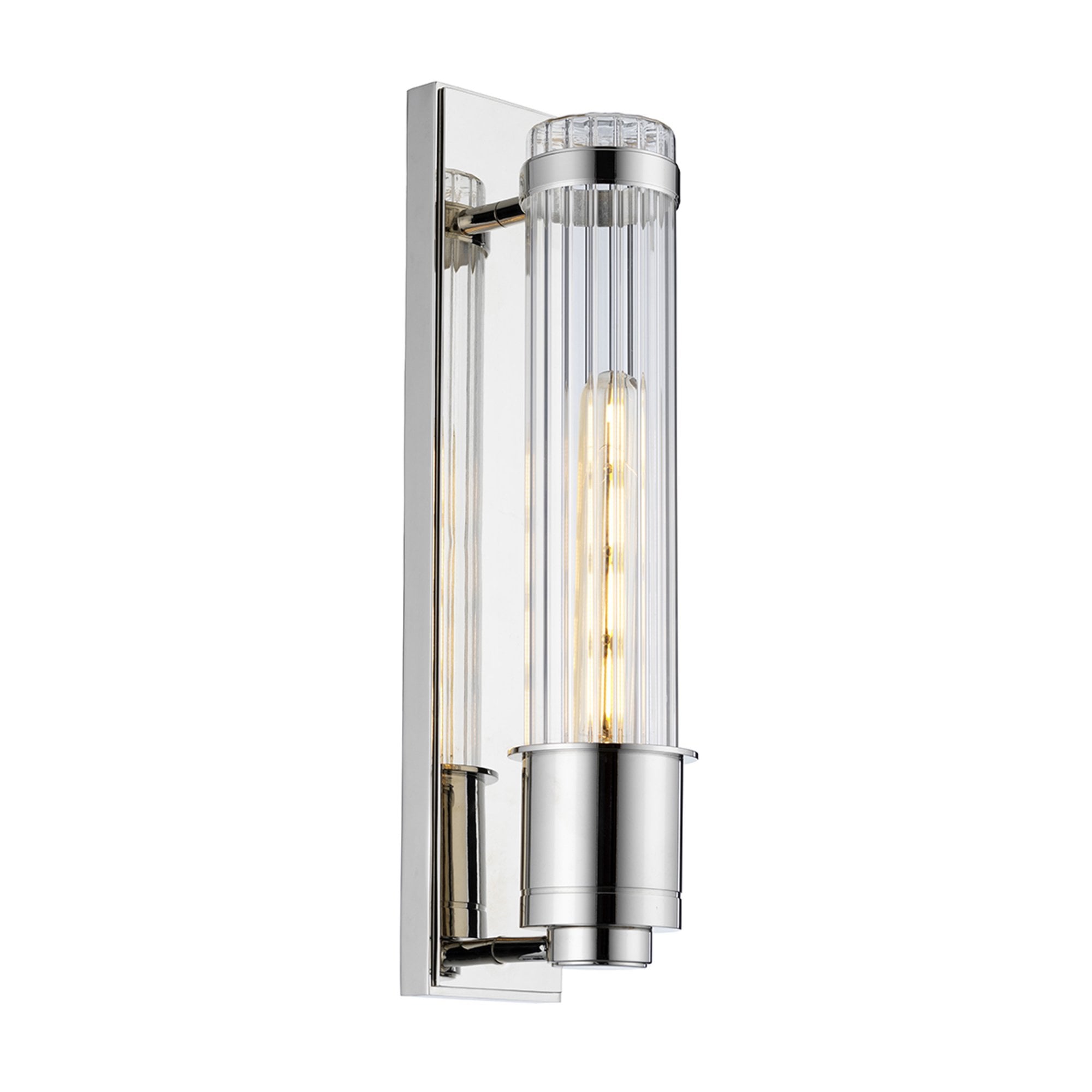 Quintiesse Wellington Single Bathroom Wall Light - Polished Chrome